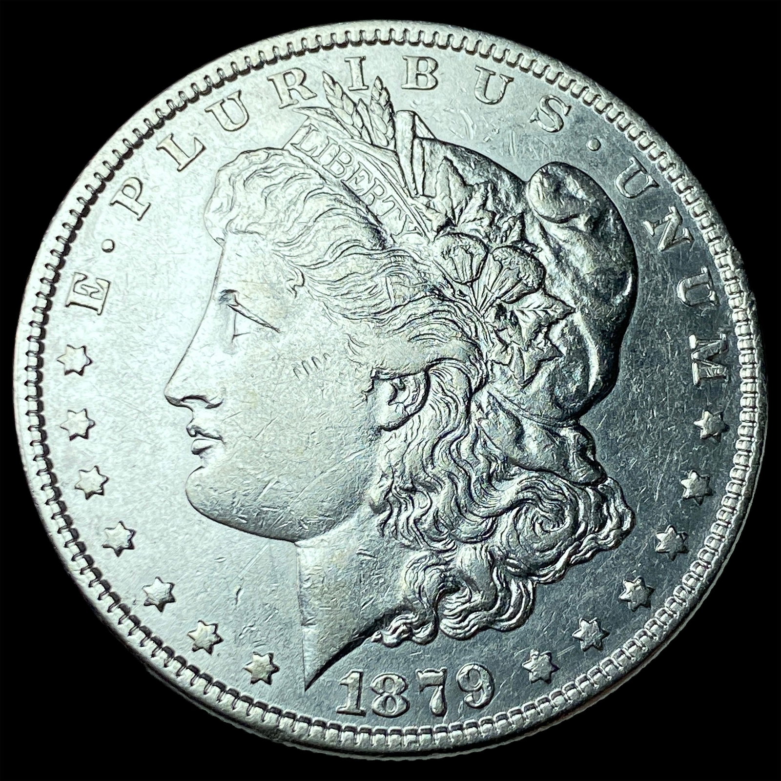 1879 Silver Morgan Dollar CHOICE AU: 1879 Silver Morgan Dollar CHOICE AU