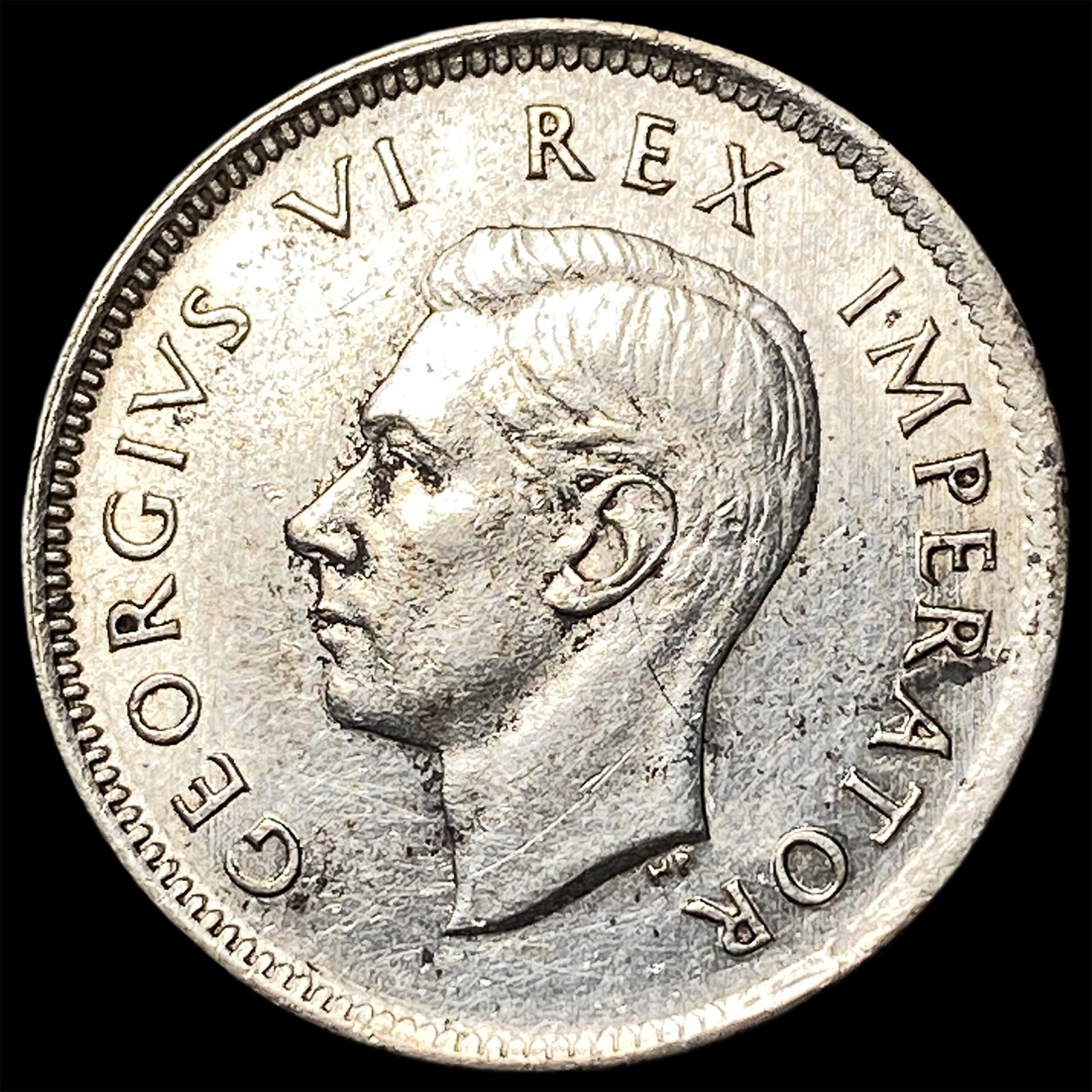 1941 British South Africa Silver 1 Shilling: 1941 British South Africa Silver 1 Shilling