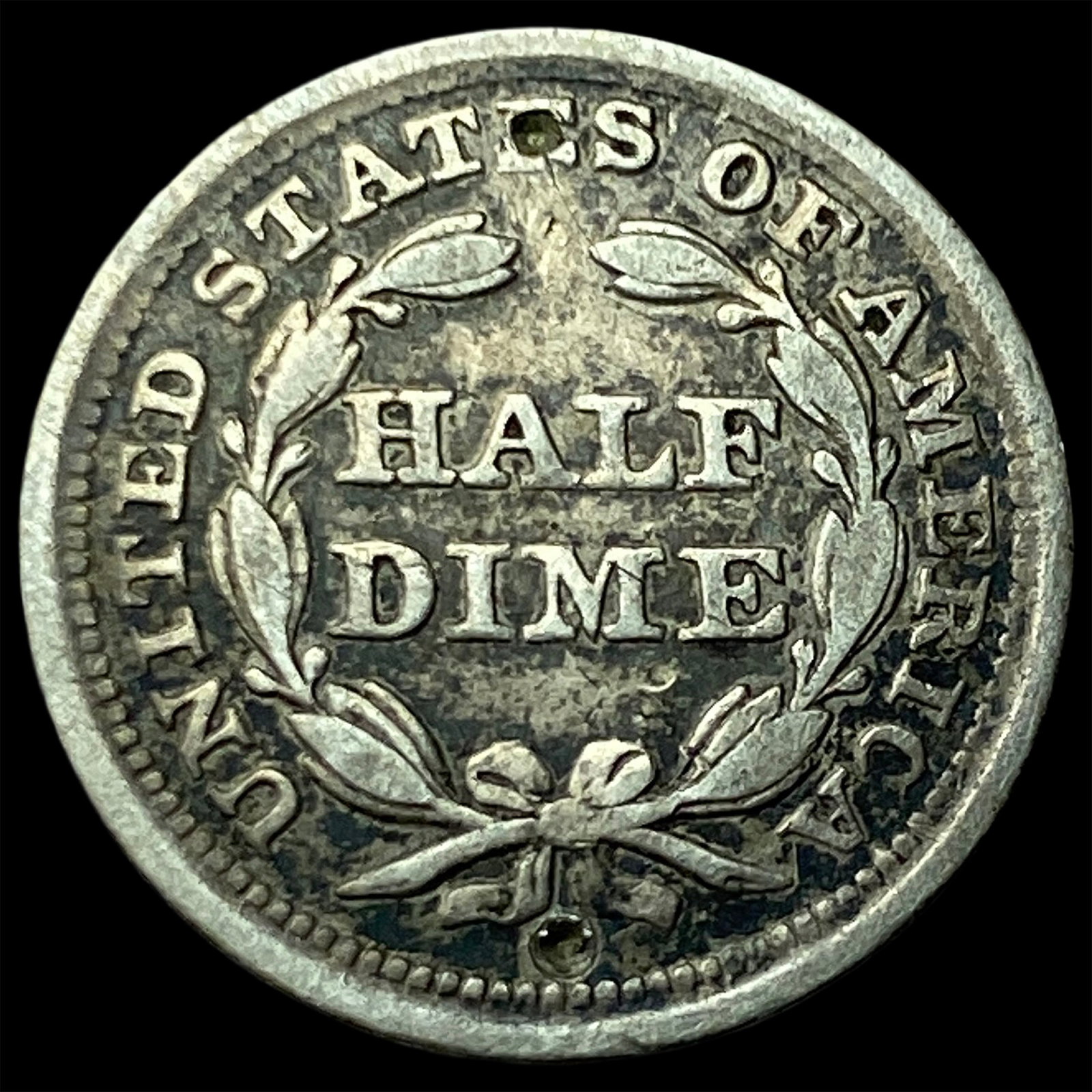 1857 Silver Half Dime LIGHTLY CIRCULATED - 2