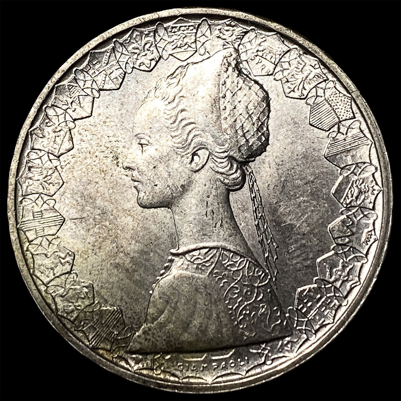 1961R Italy Silver 500 Lire (1 of 2)