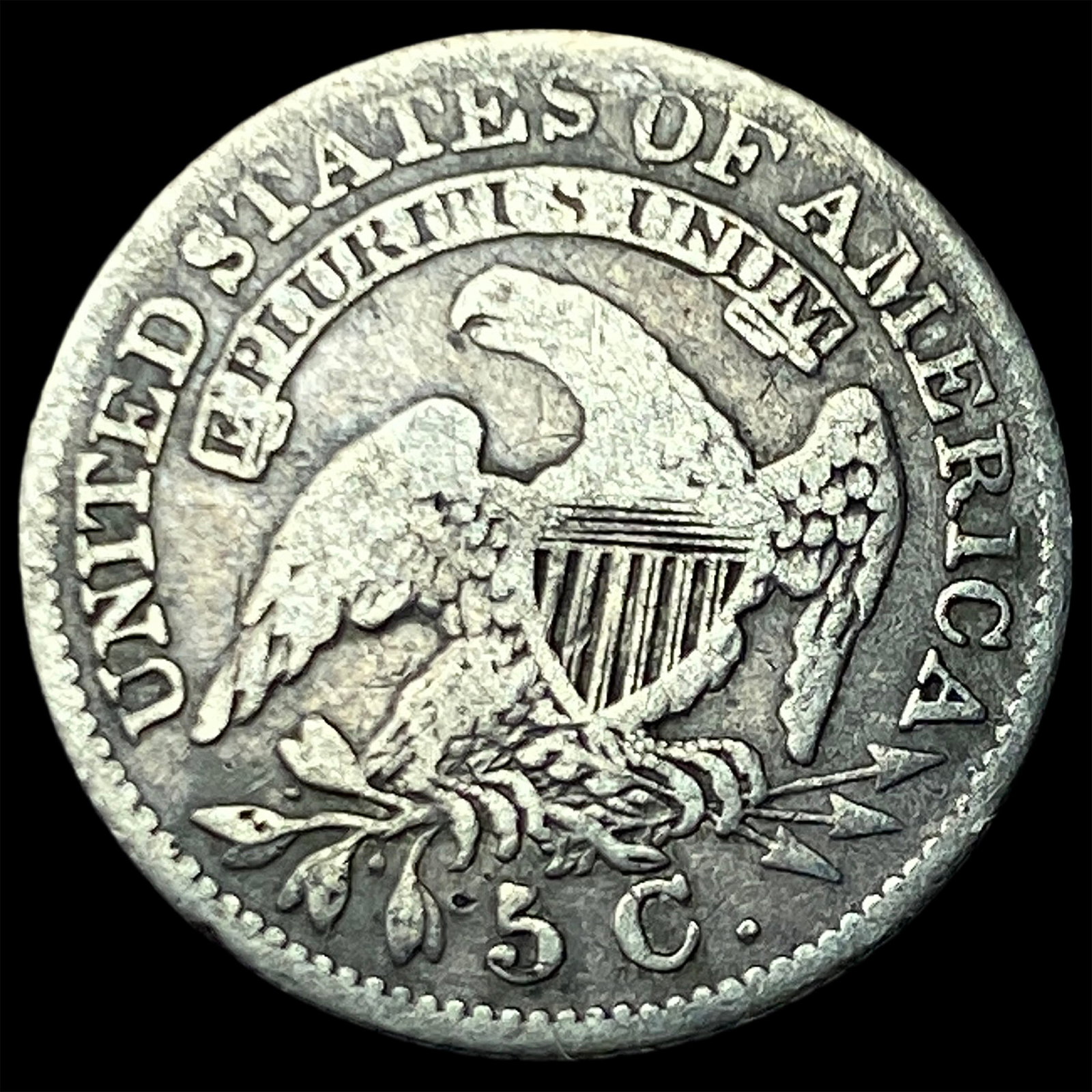 1833 Capped Bust Half Dime LIGHTLY CIRCULATED - 2