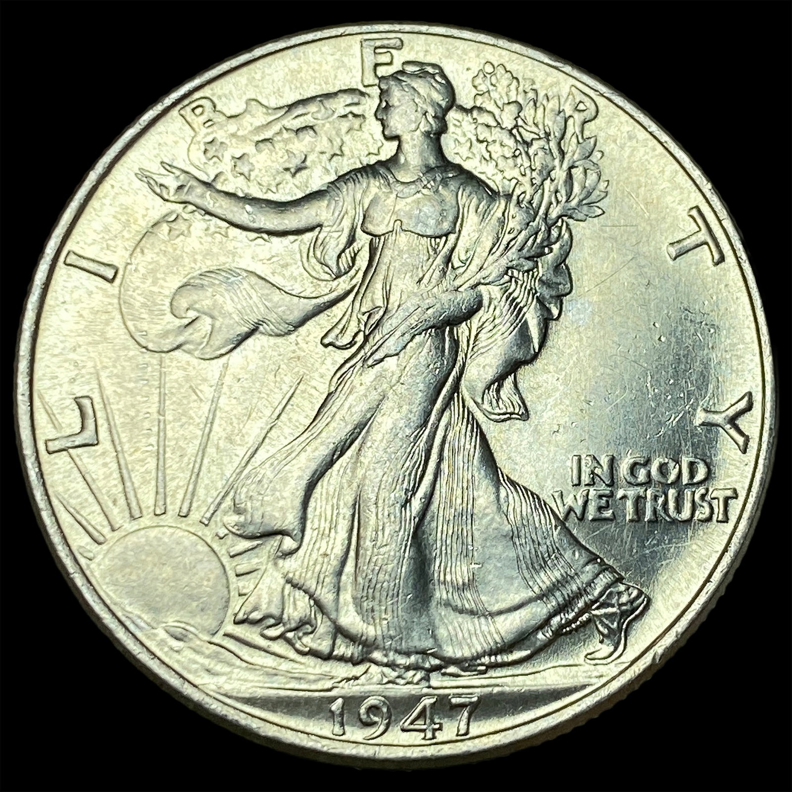 1947 Walking Liberty Half Dollar CHOICE BU (1 of 2)