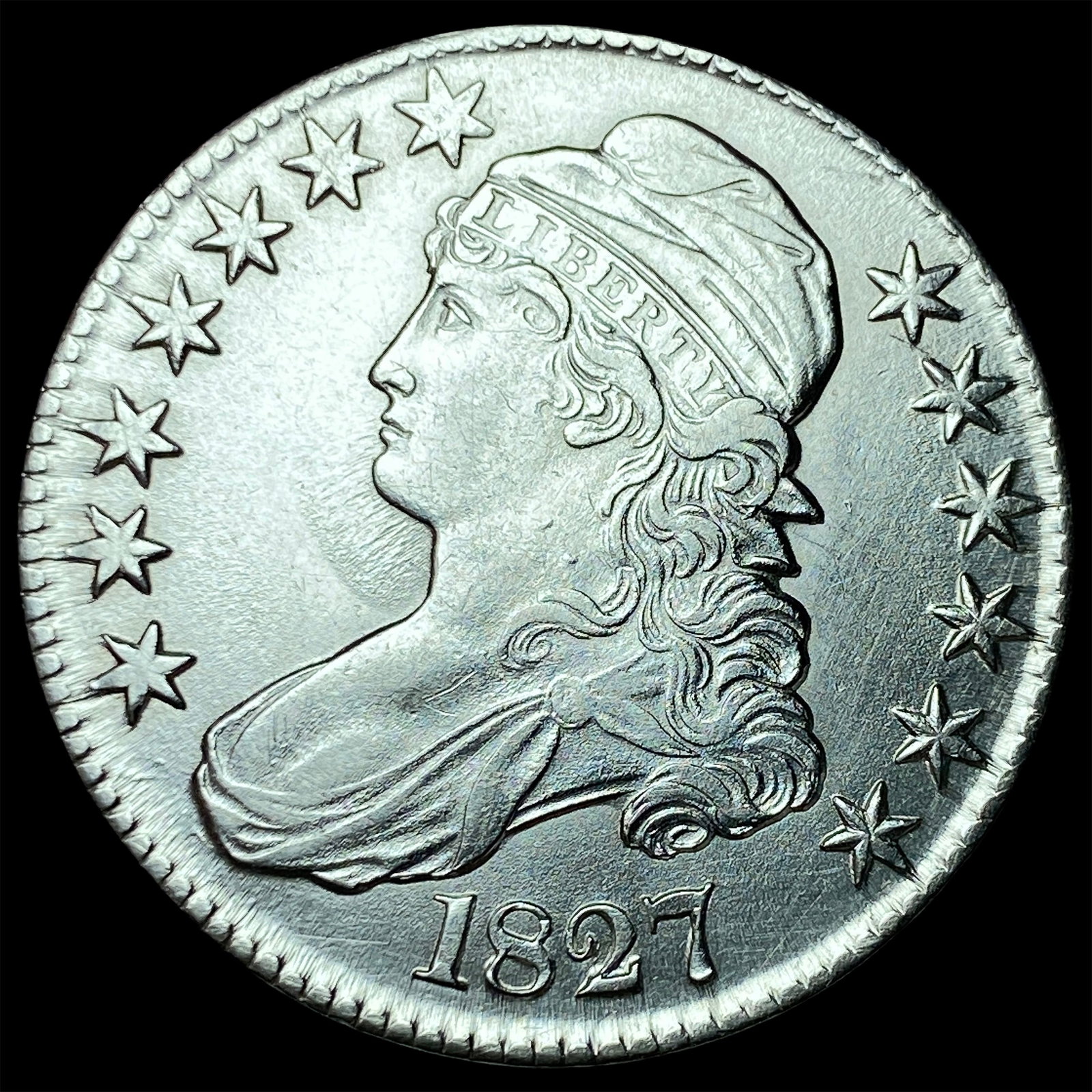 1827 Capped Bust Half Dollar UNCIRCULATED: 1827 Capped Bust Half Dollar UNCIRCULATED