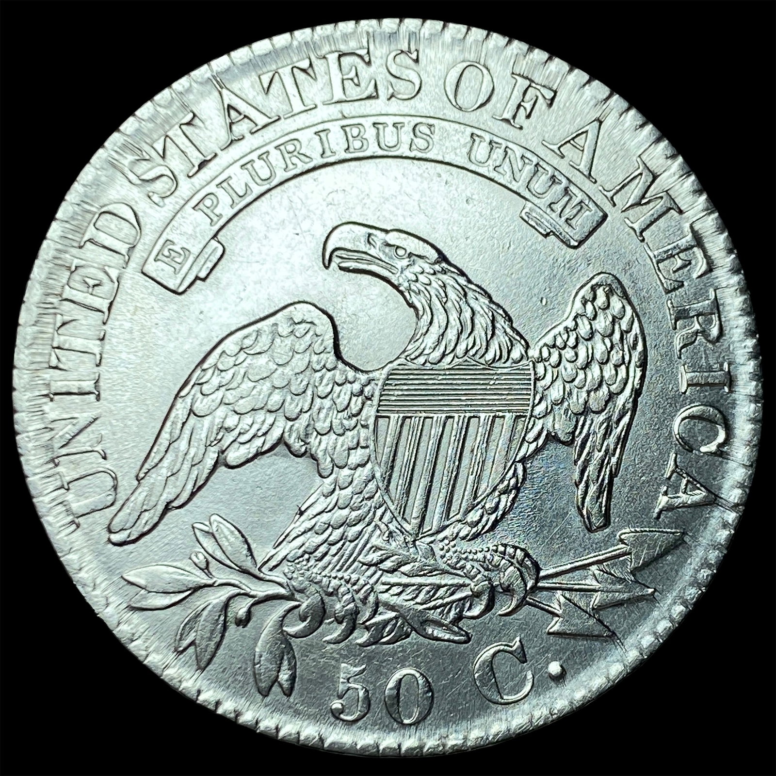 1827 Capped Bust Half Dollar UNCIRCULATED - 2