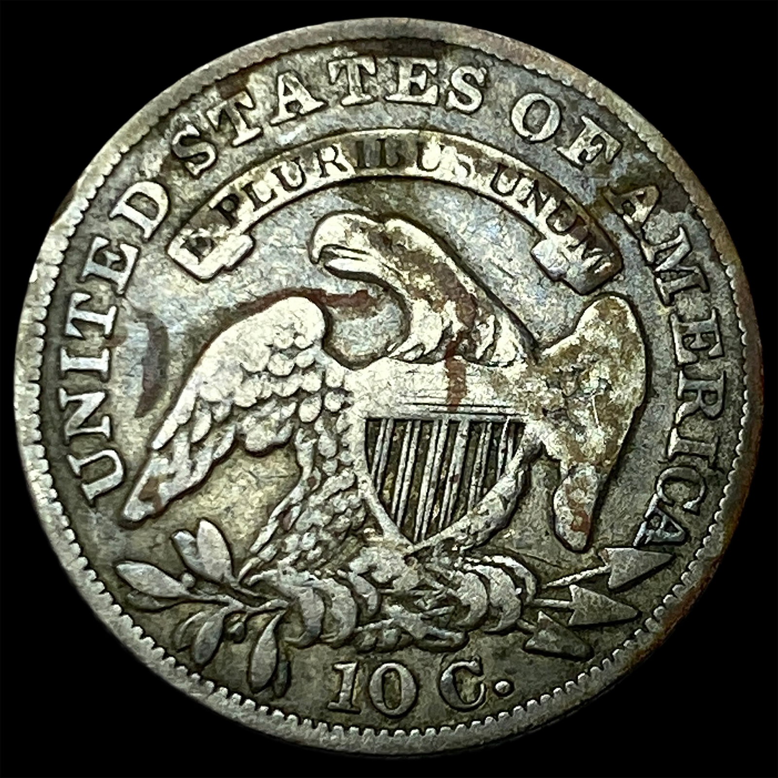 1834 Capped Bust Dime LIGHTLY CIRCULATED - 2