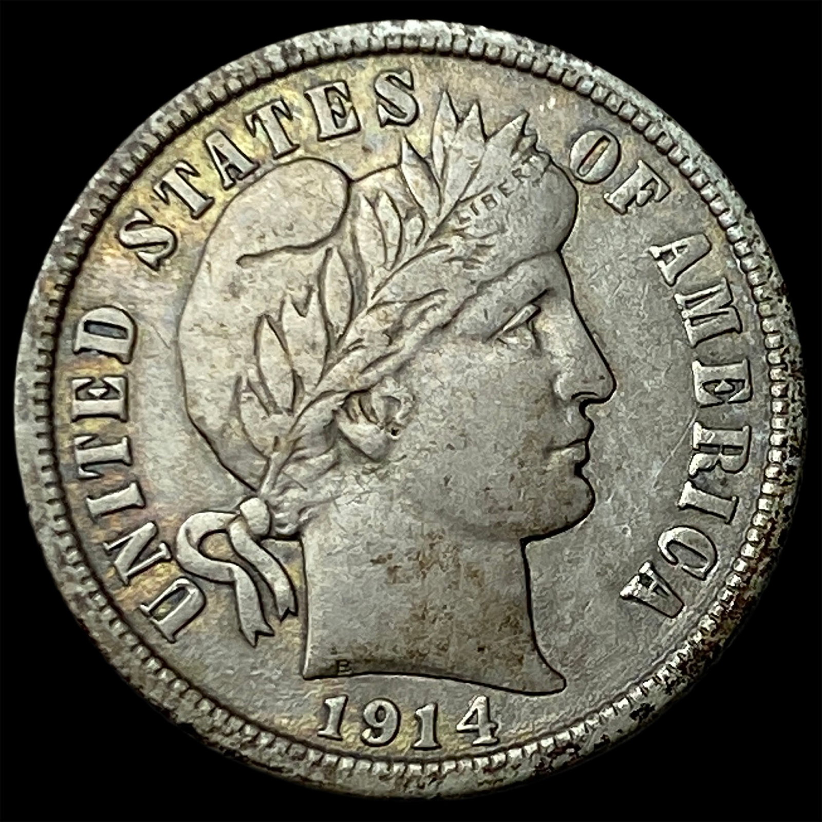 1914 Barber Dime NEARLY UNCIRCULATED: 1914 Barber Dime NEARLY UNCIRCULATED