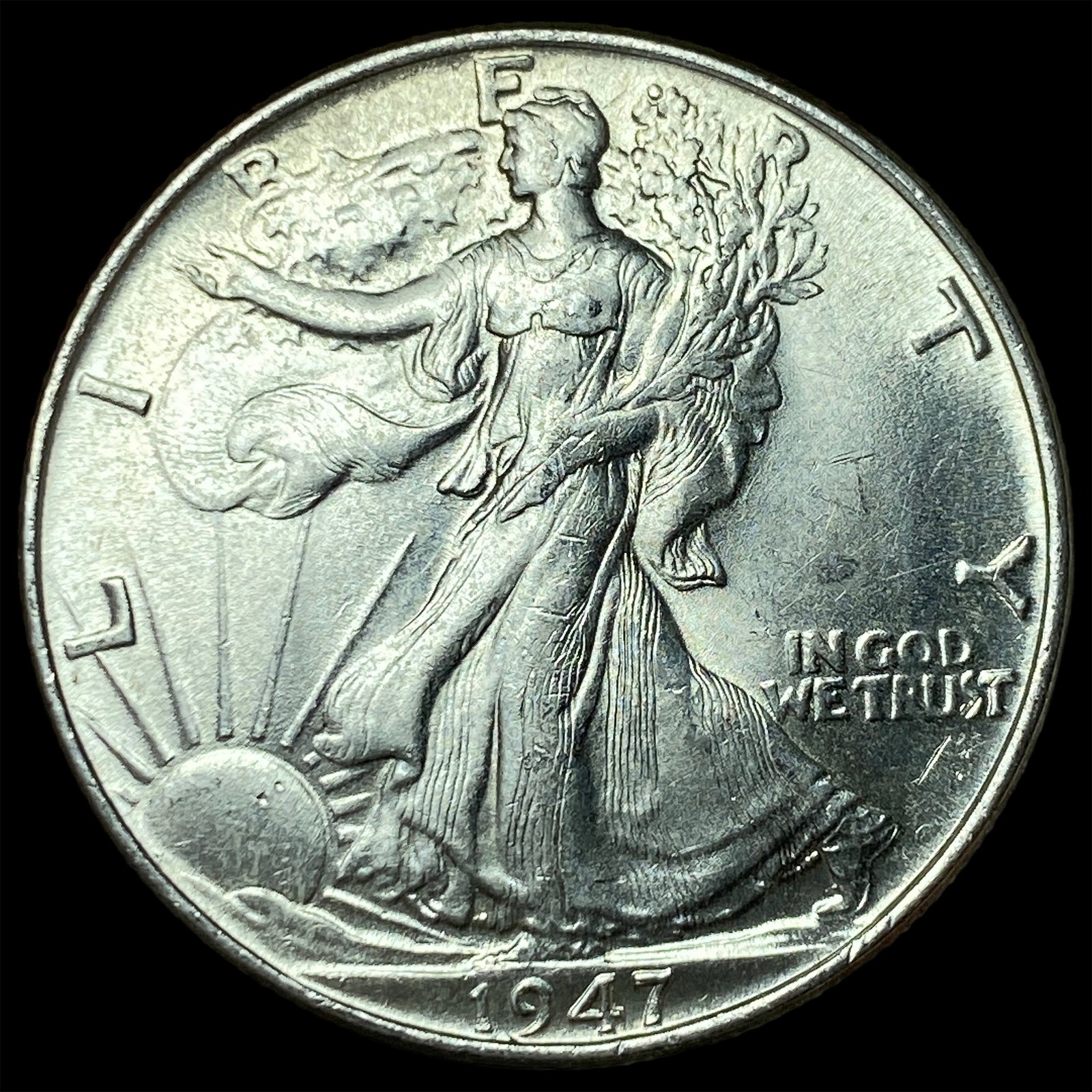 1947 Walking Liberty Half Dollar CHOICE BU: 1947 Walking Liberty Half Dollar CHOICE BU