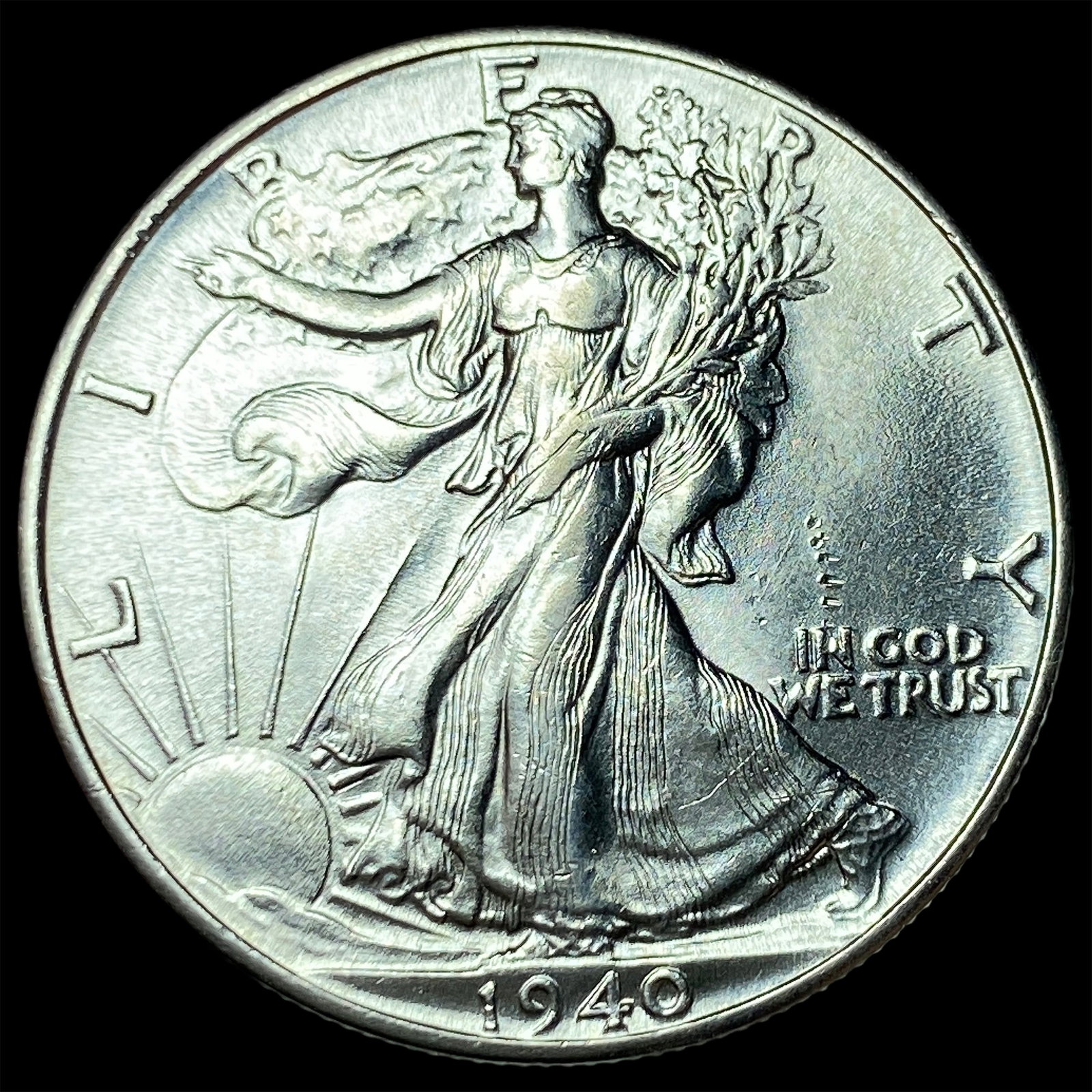 1940-S Silver Walking Liberty Half Dollar CHOICE BU: 1940-S Silver Walking Liberty Half Dollar CHOICE BU
