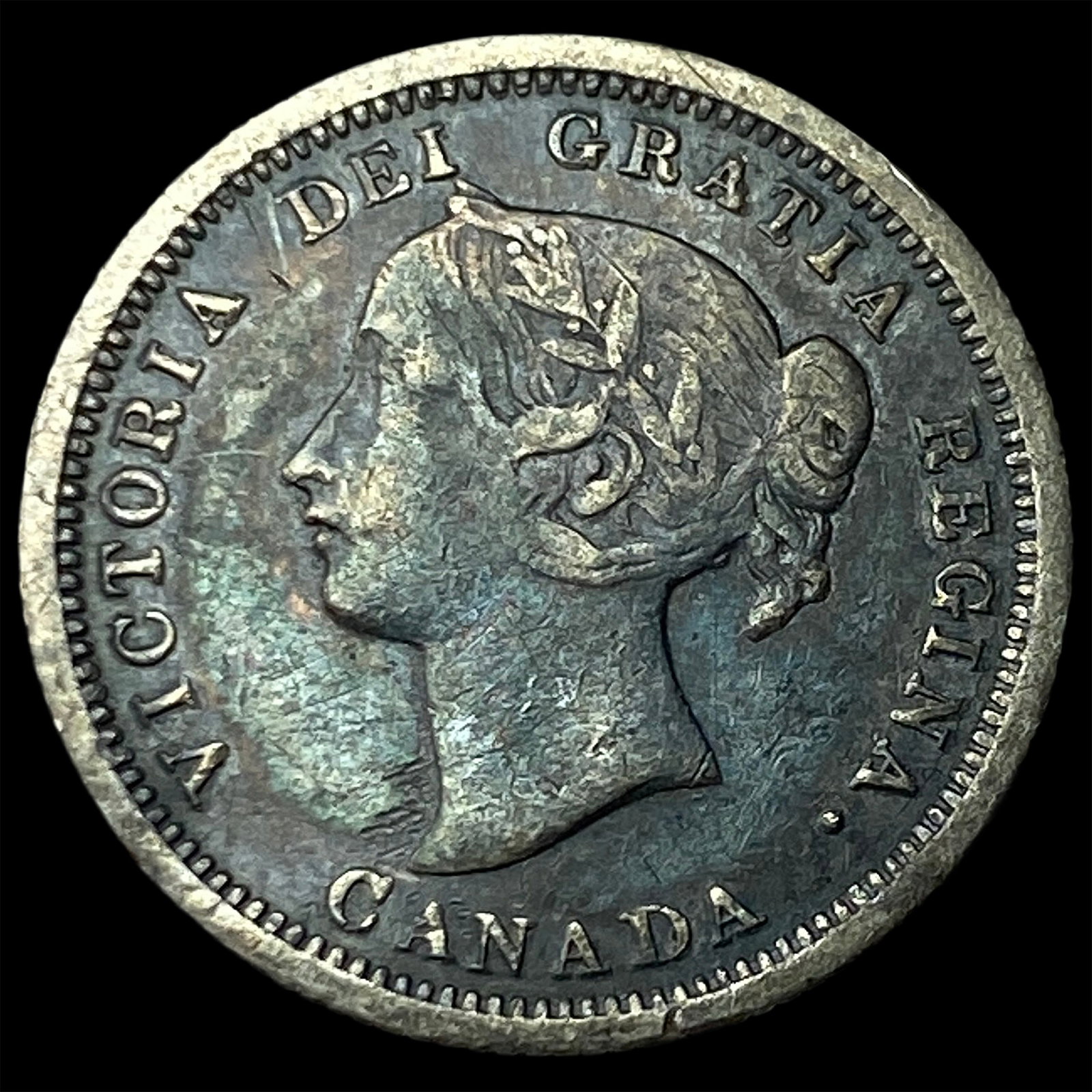 1870 Canada Silver 5 Cents NICELY CIRCULATED: 1870 Canada Silver 5 Cents NICELY CIRCULATED