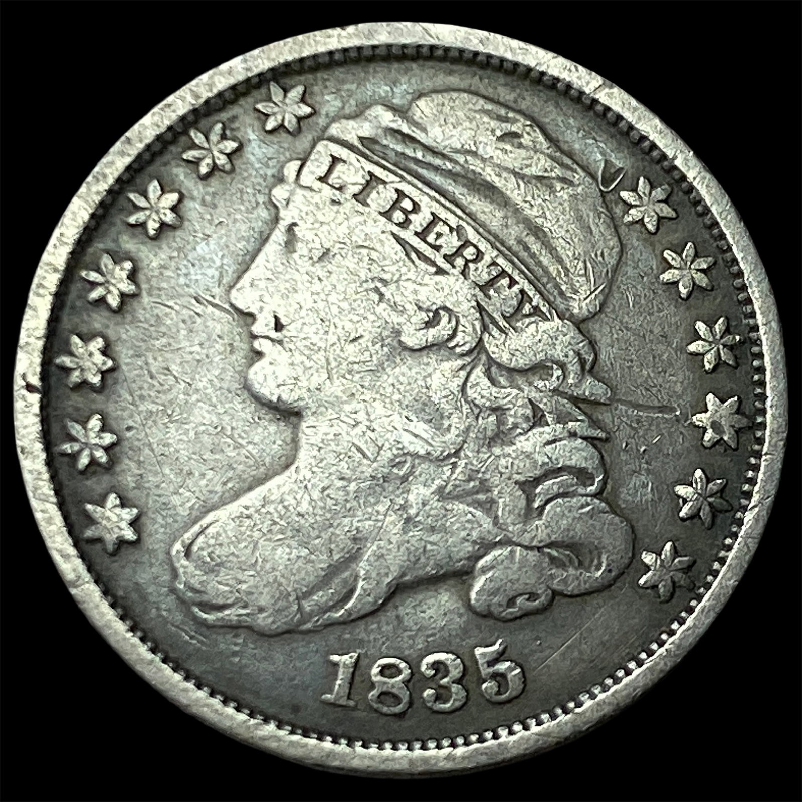 1835 Capped Bust Dime LIGHTLY CIRCULATED (1 of 2)
