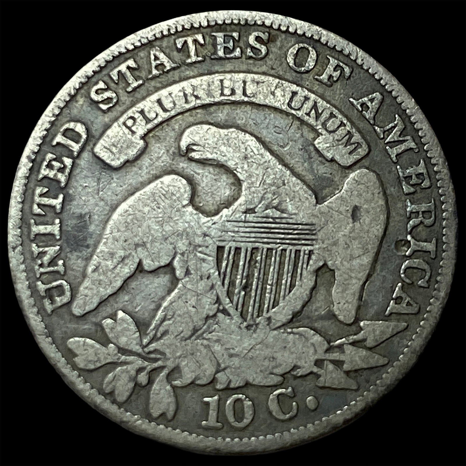 1835 Capped Bust Dime LIGHTLY CIRCULATED - 2