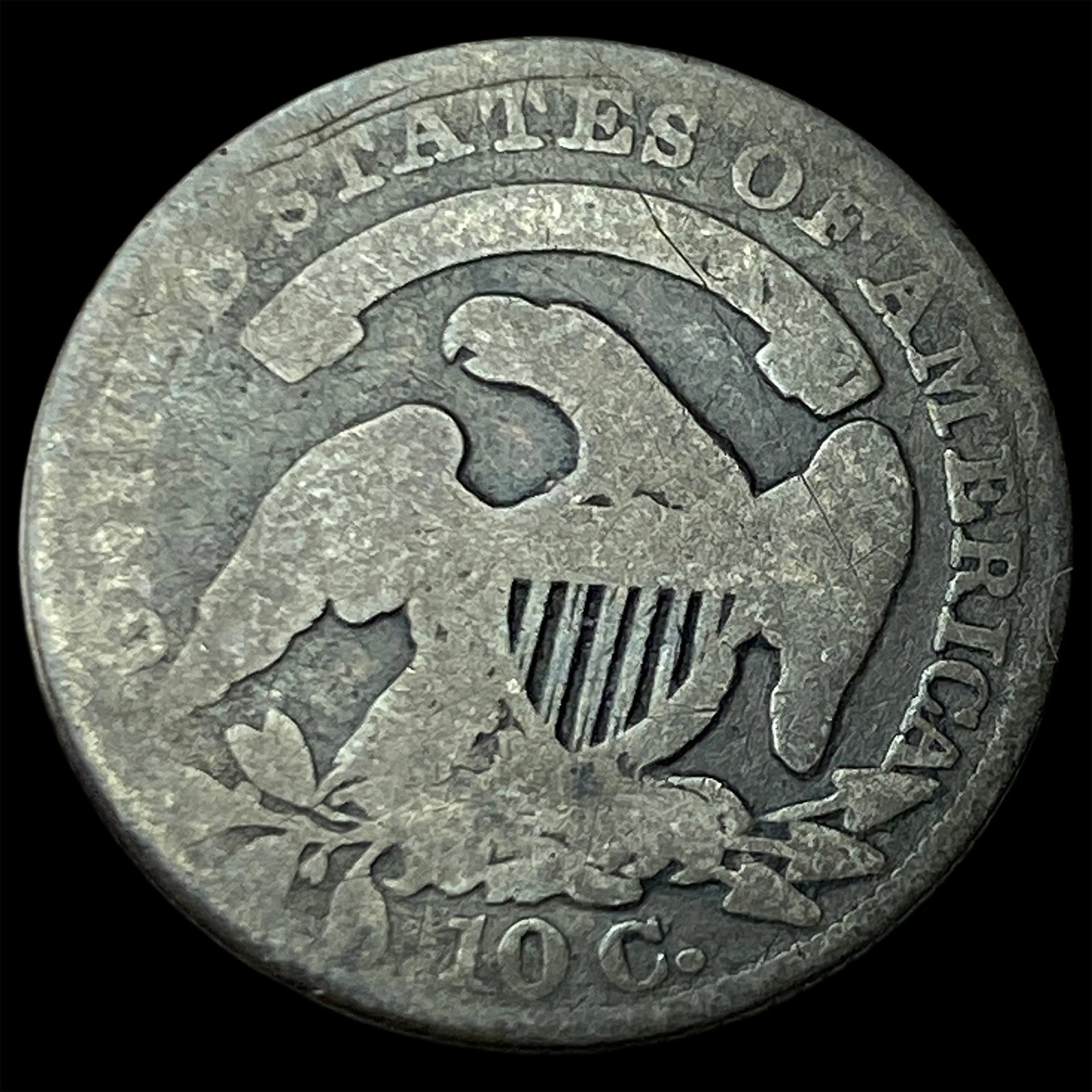 1834 Capped Bust Dime NICELY CIRCULATED - 2