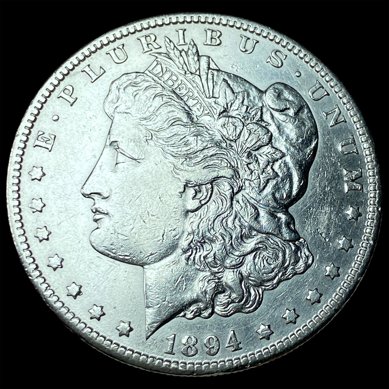 1894-S Silver Morgan Dollar CHOICE AU: 1894-S Silver Morgan Dollar CHOICE AU