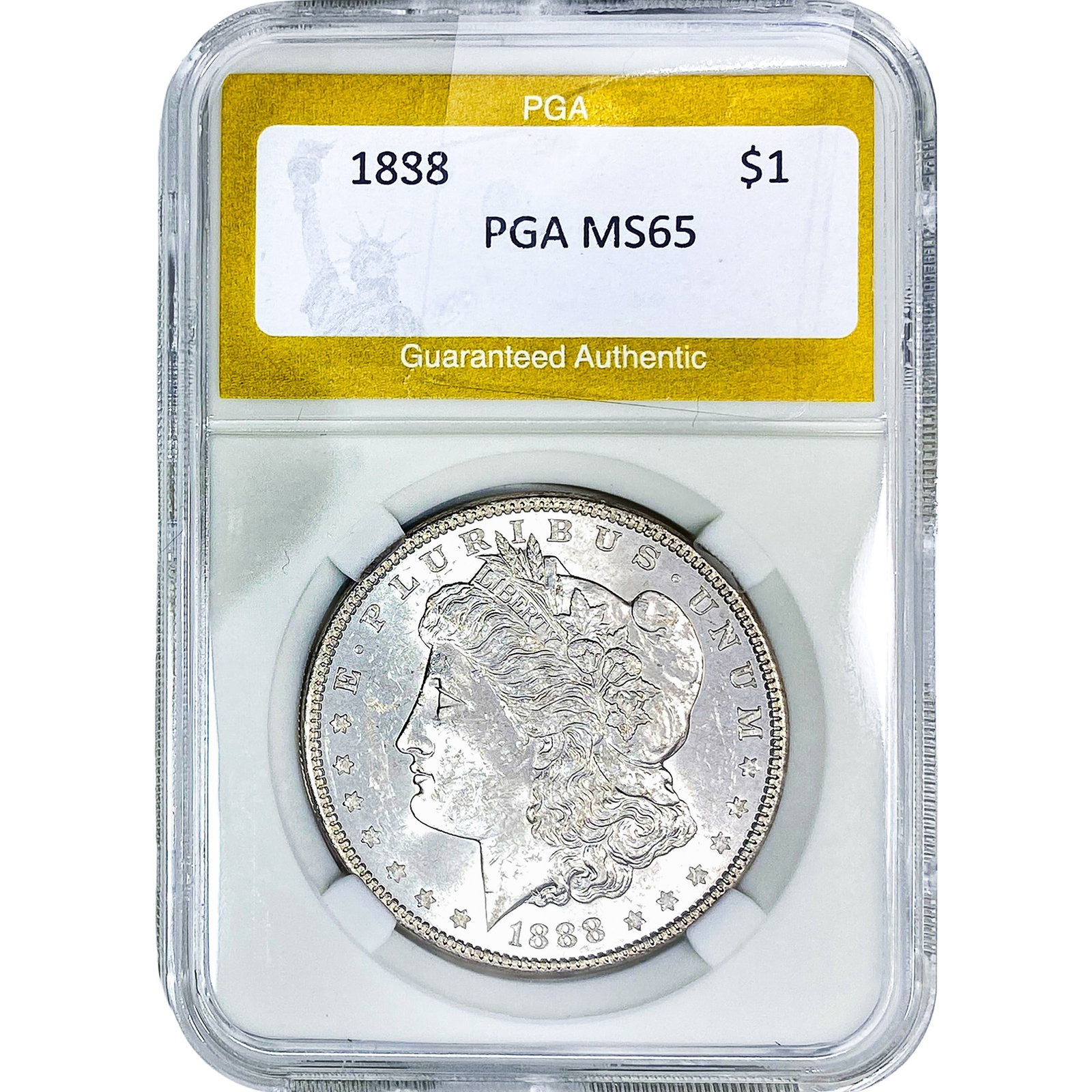1888 Morgan Silver Dollar PGA MS65: 1888 Morgan Silver Dollar PGA MS65