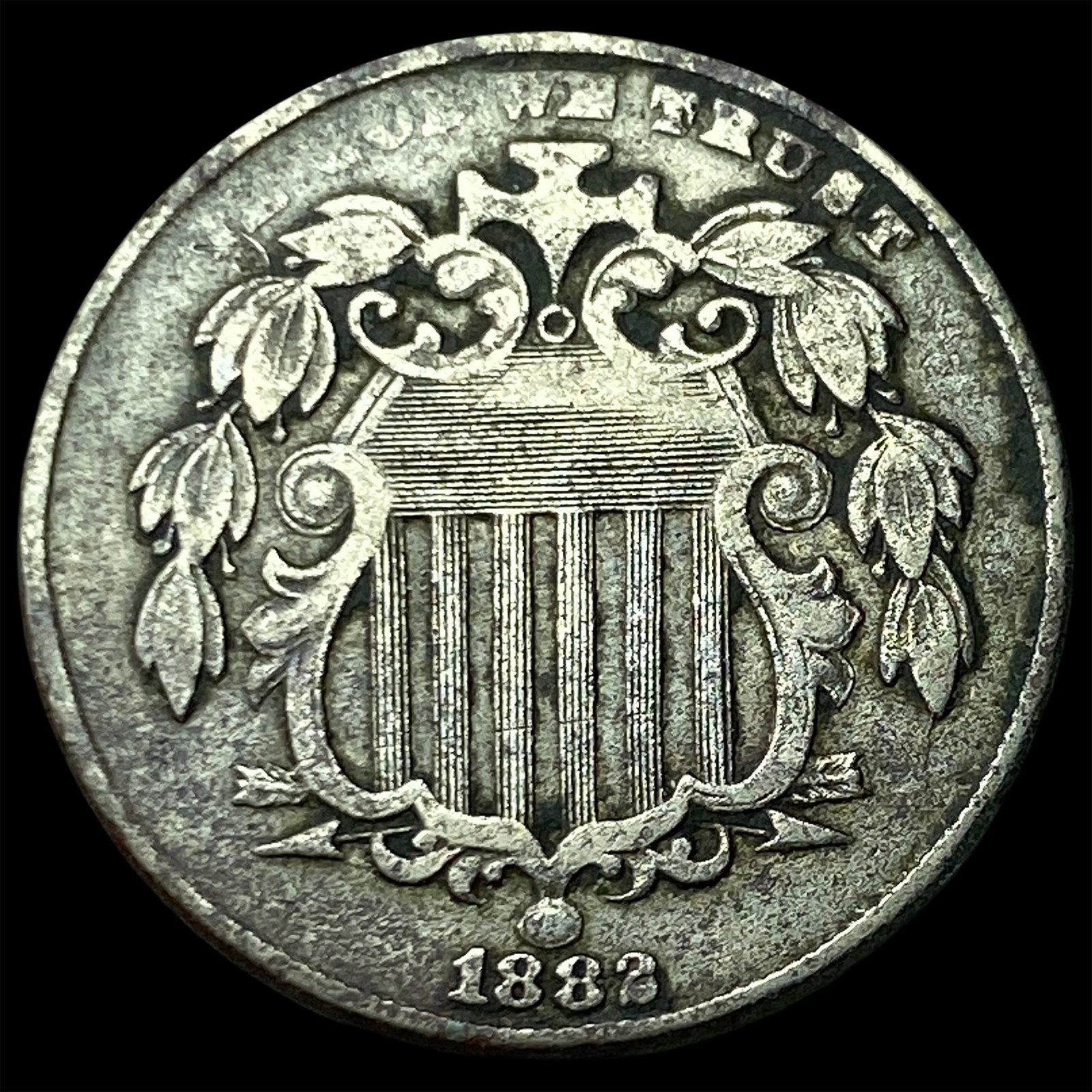 1882 Shield Nickel LIGHTLY CIRCULATED: 1882 Shield Nickel LIGHTLY CIRCULATED