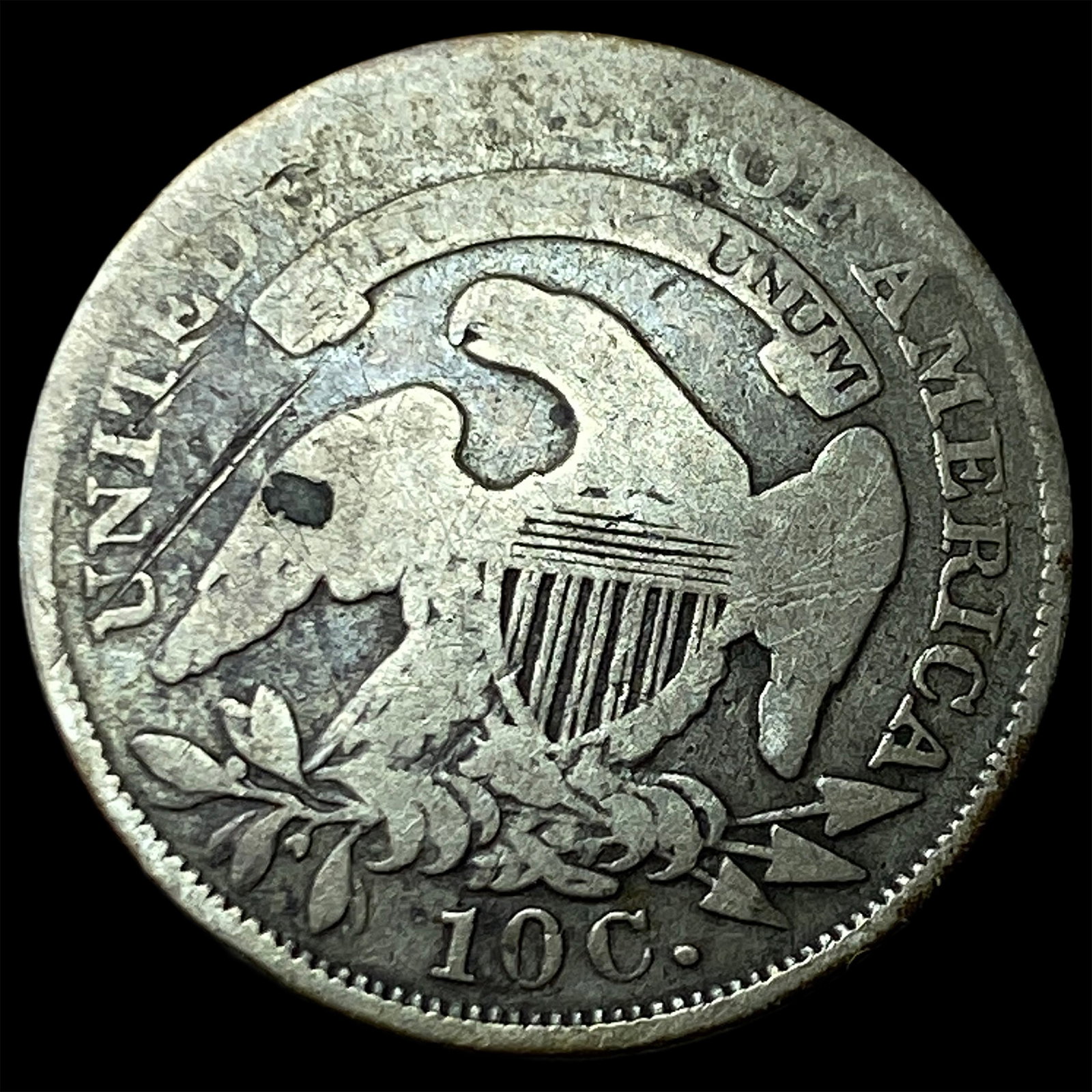 1835 Capped Bust Dime NICELY CIRCULATED - 2