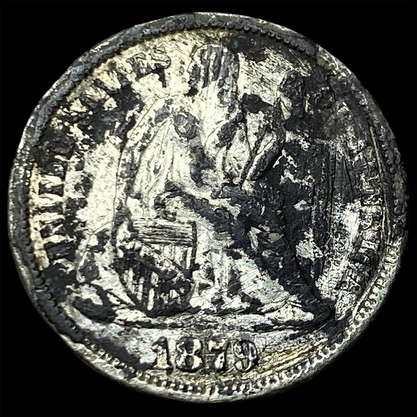 1879 Seated Liberty Dime NICELY CIRCULATED: 1879 Seated Liberty Dime NICELY CIRCULATED
