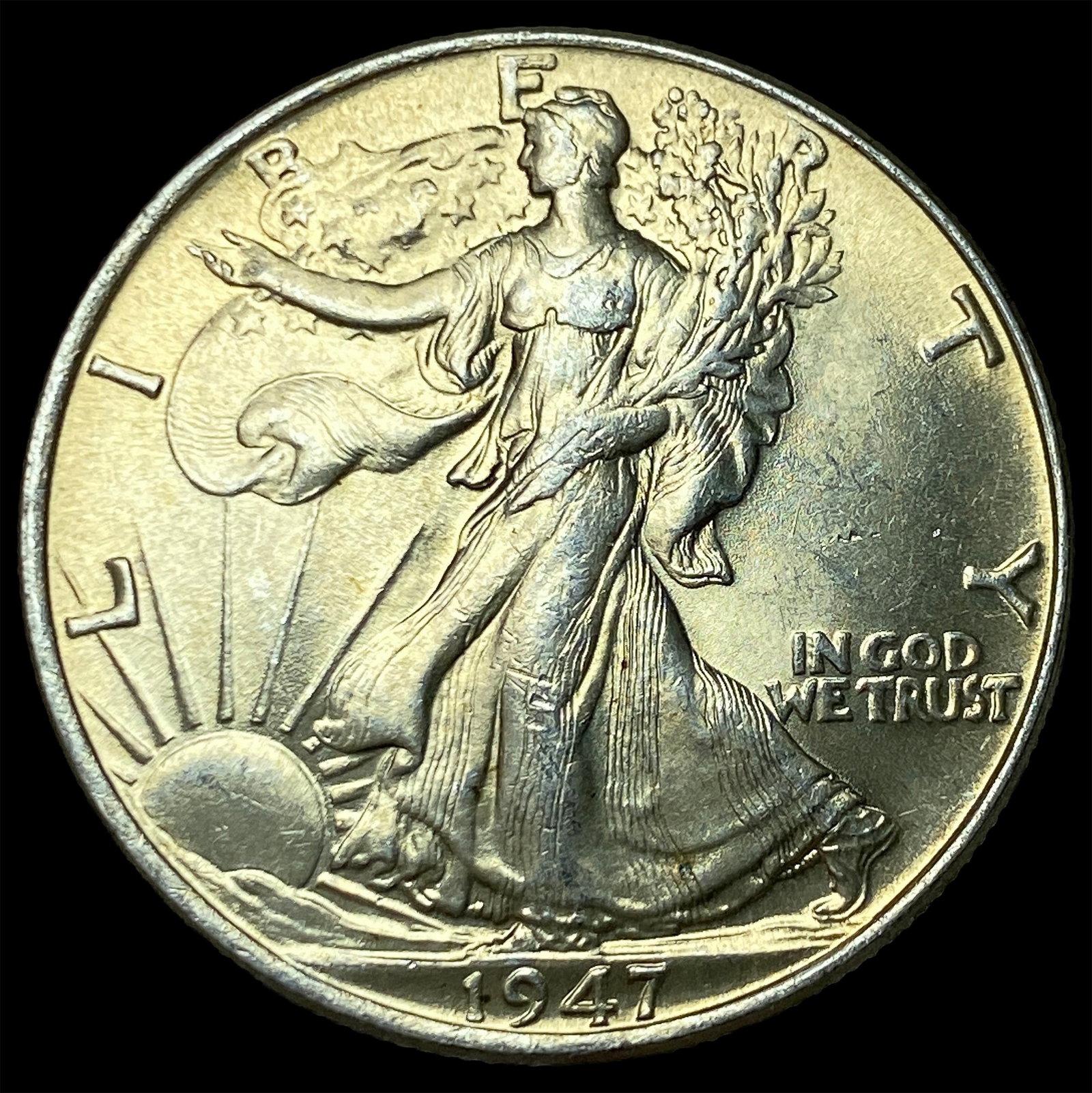 1947 Walking Liberty Half Dollar GEM BU (1 of 2)