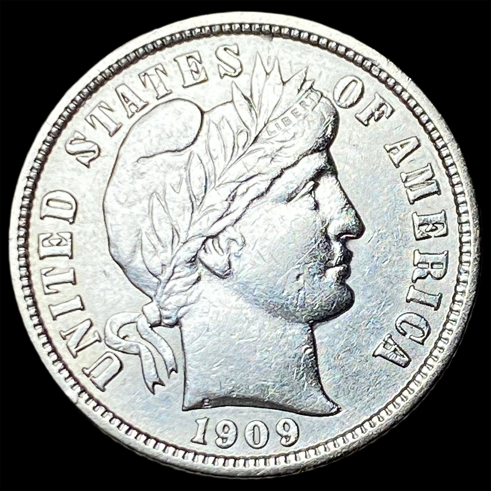 1909-D Silver Barber Dime UNCIRCULATED: 1909-D Silver Barber Dime UNCIRCULATED