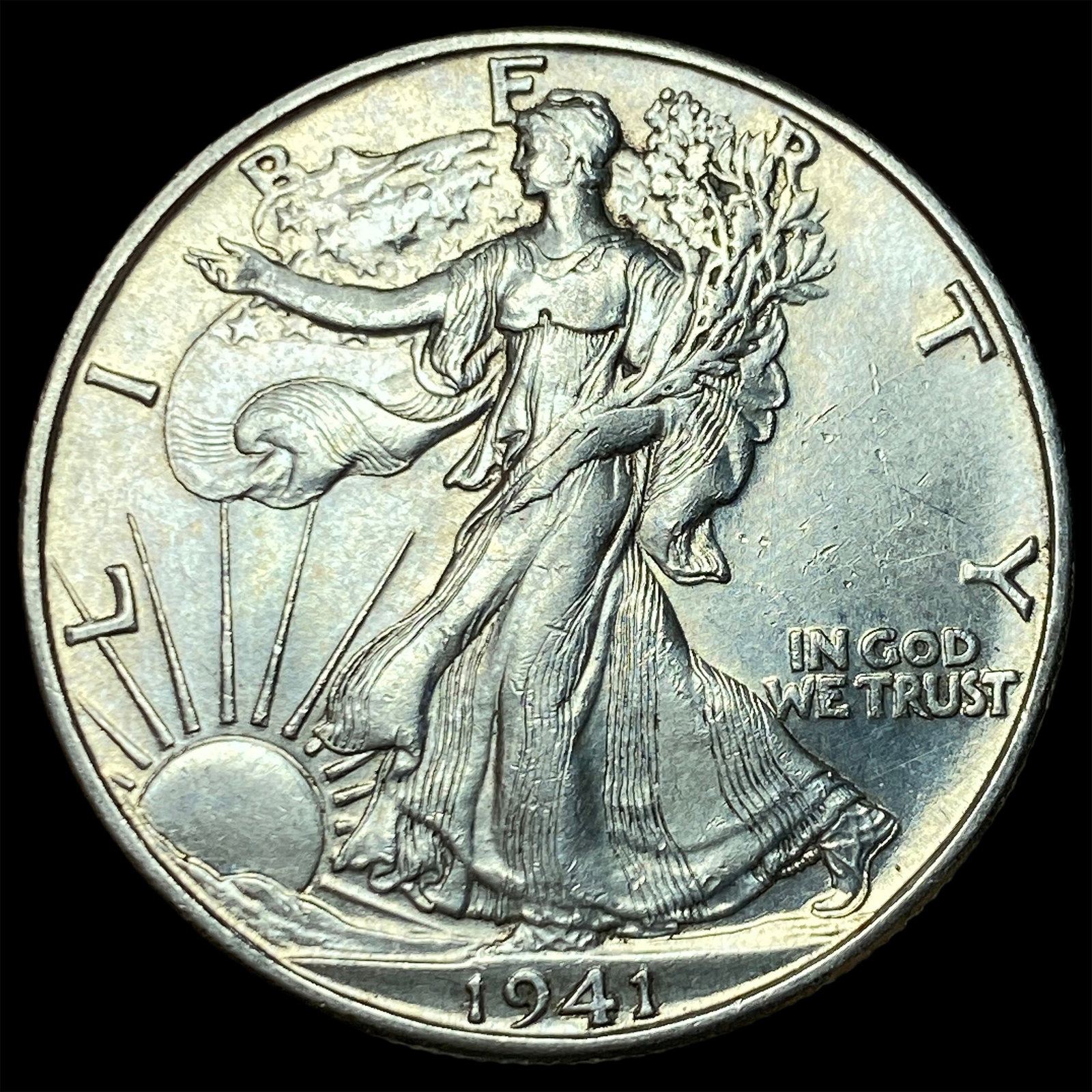 1941-D Silver Half Dollar CHOICE BU: 1941-D Silver Half Dollar CHOICE BU