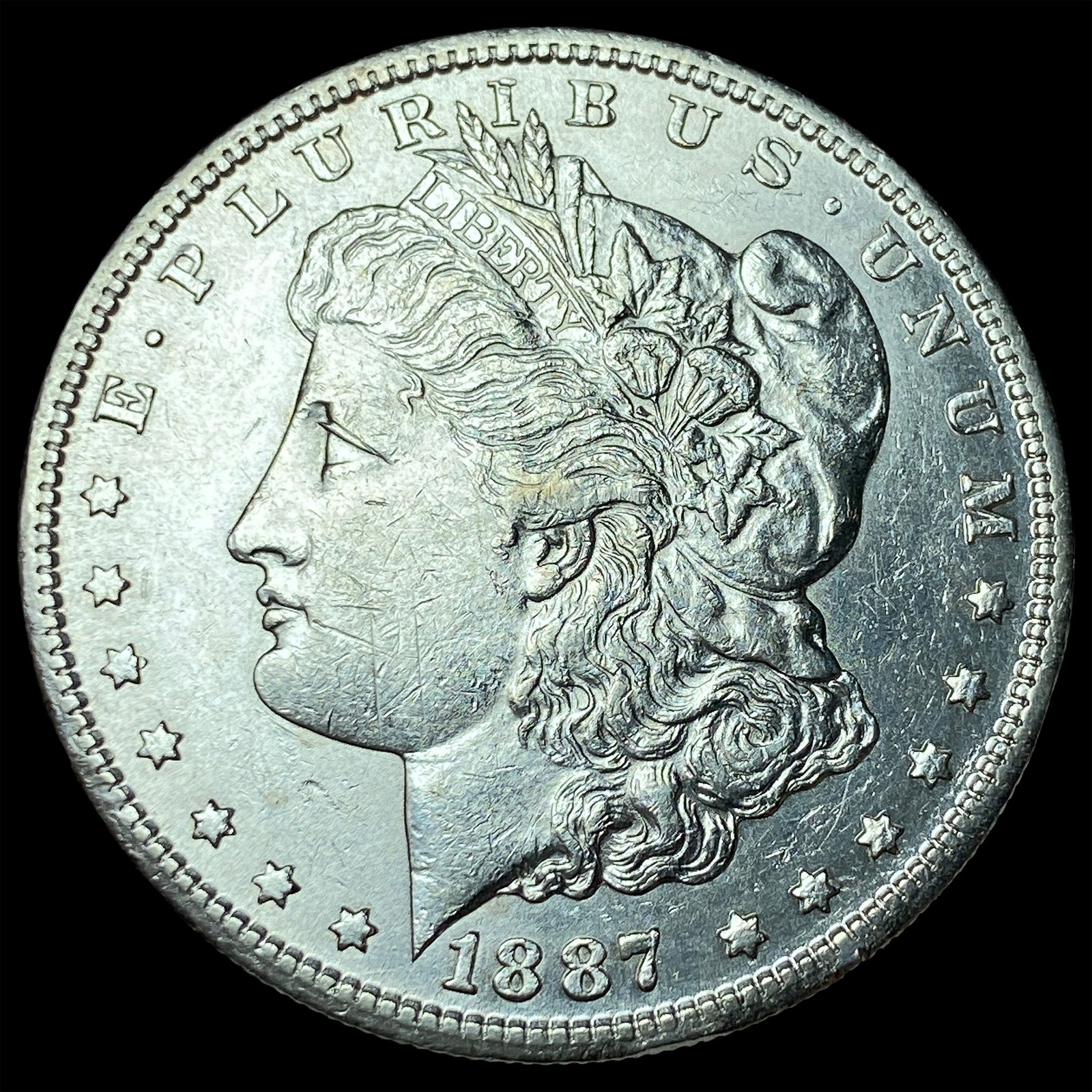 1887-S Silver Morgan Dollar CHOICE BU: 1887-S Silver Morgan Dollar CHOICE BU