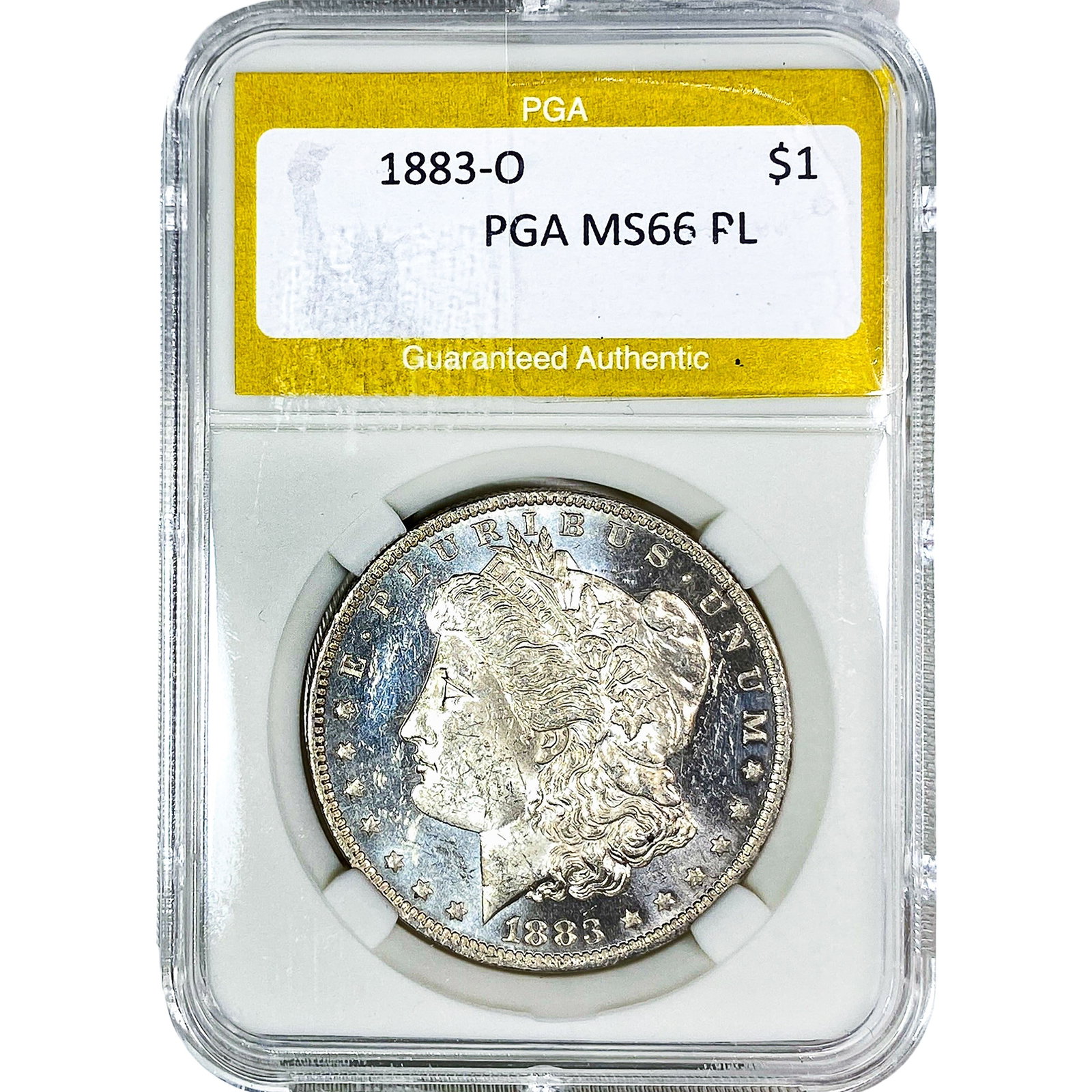 1883-O Morgan Silver Dollar PGA MS66 PL: 1883-O Morgan Silver Dollar PGA MS66 PL