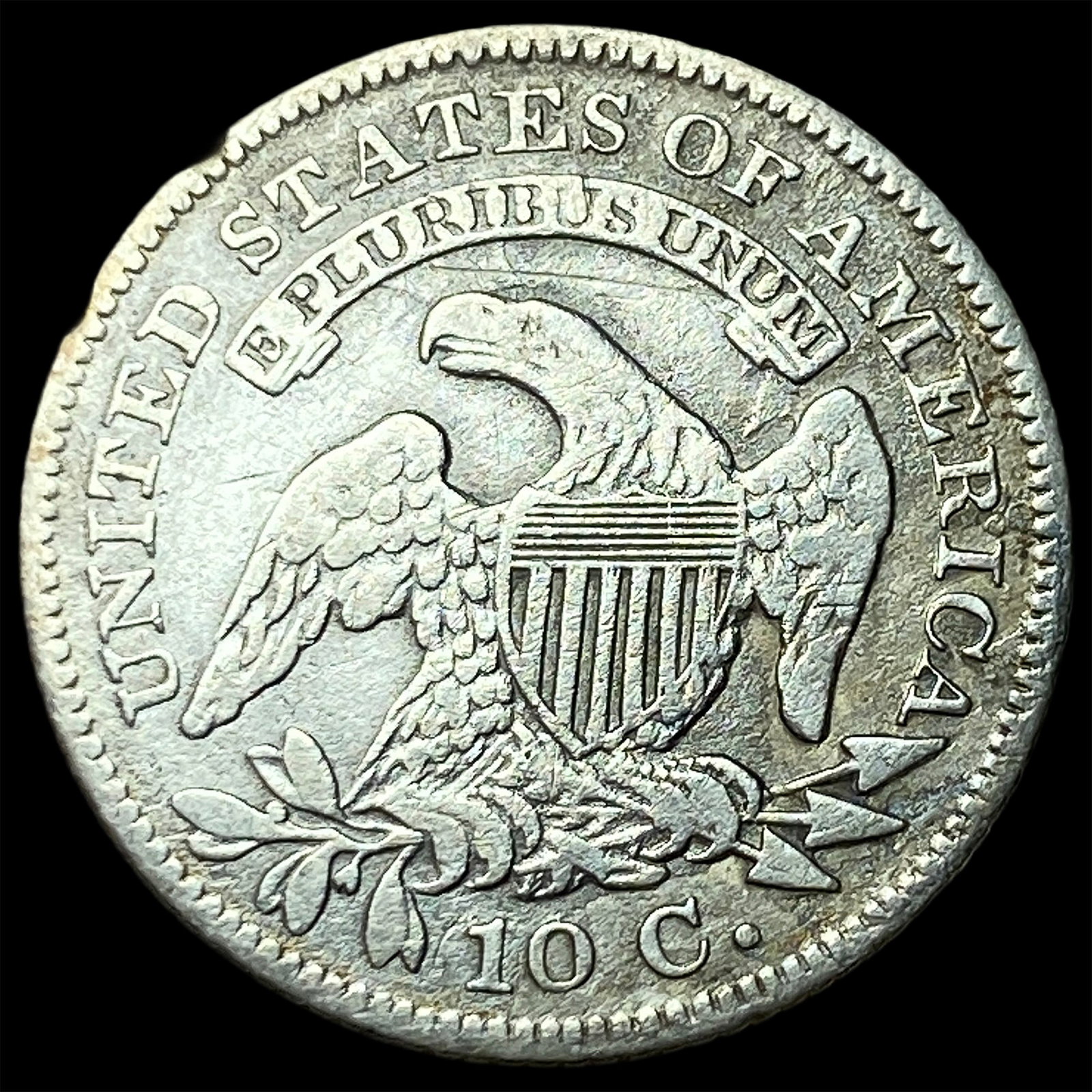 1829 Capped Bust Dime LIGHTLY CIRCULATED - 2