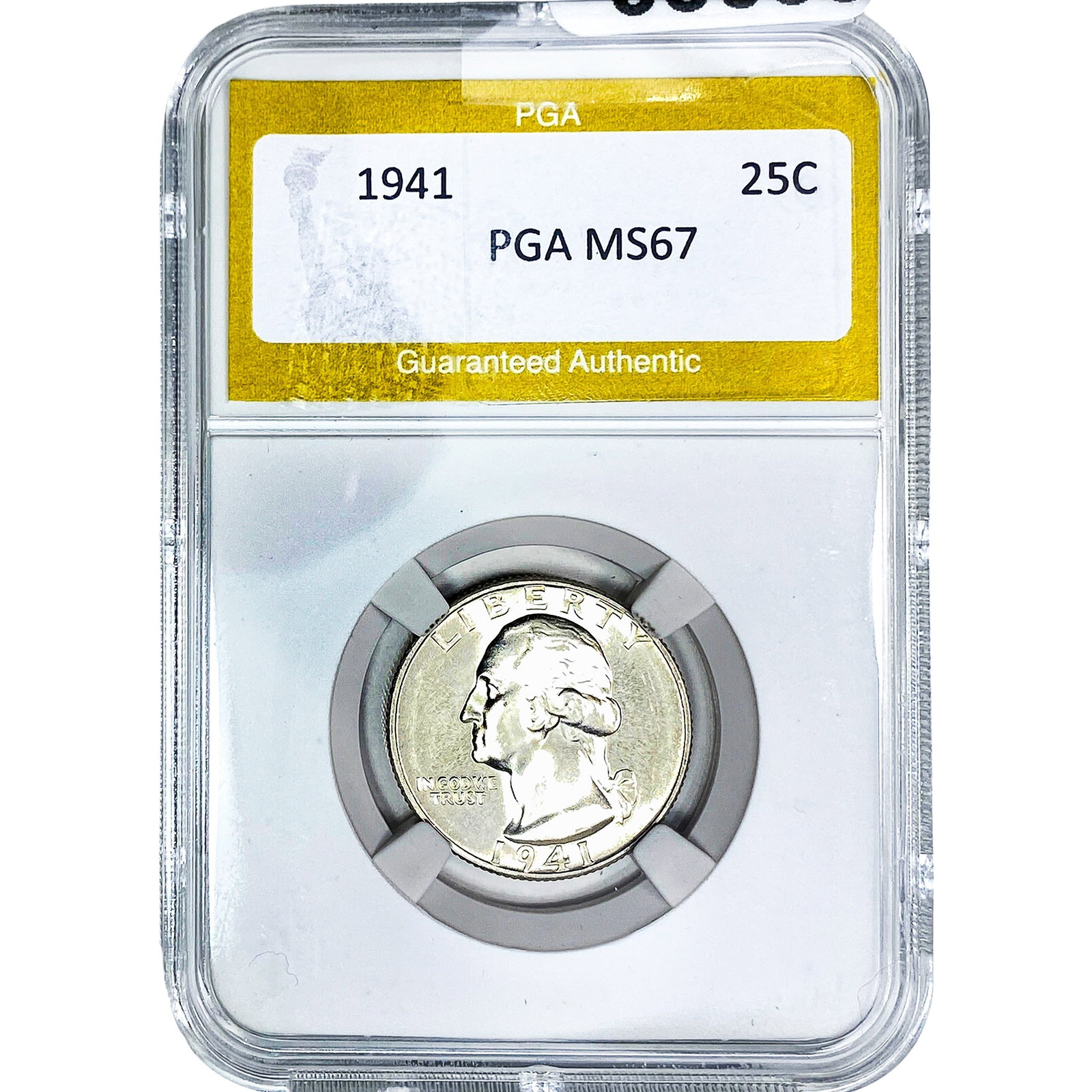 1941 Washington Silver Quarter PGA MS67: 1941 Washington Silver Quarter PGA MS67