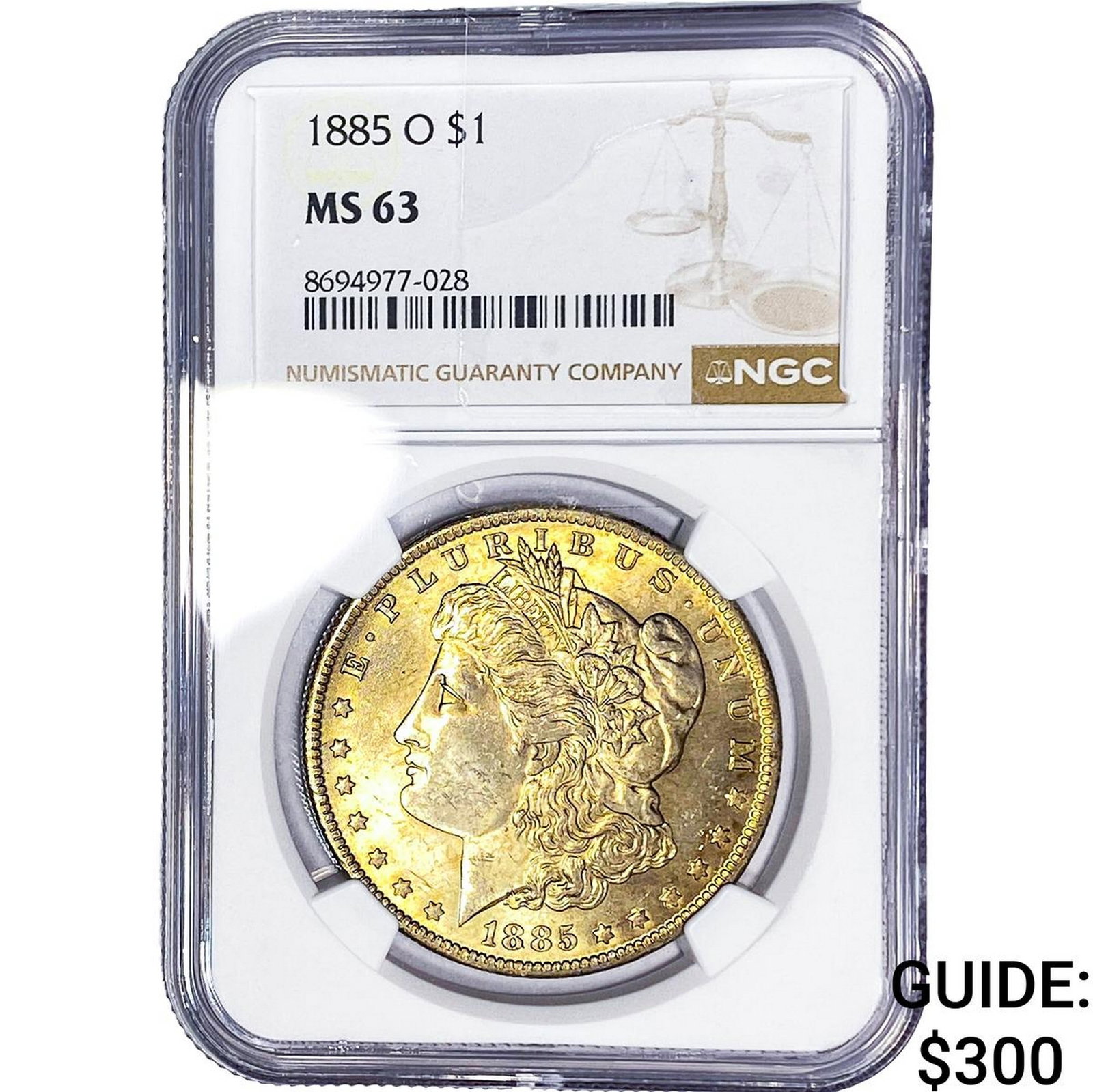 1885-O Morgan Silver Dollar NGC MS63 (1 of 2)