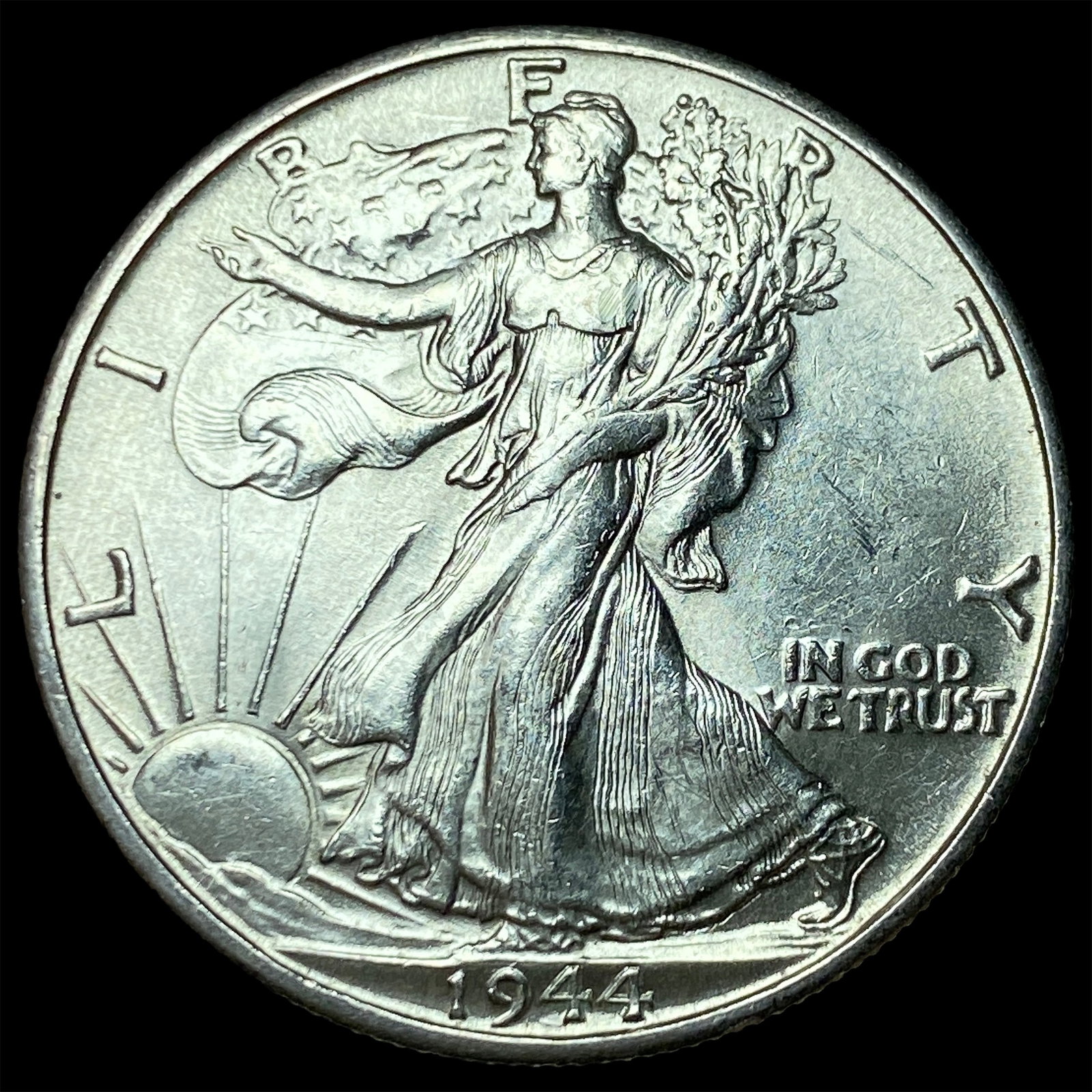1944-D Silver Walking Liberty Half Dollar GEM BU: 1944-D Silver Walking Liberty Half Dollar GEM BU