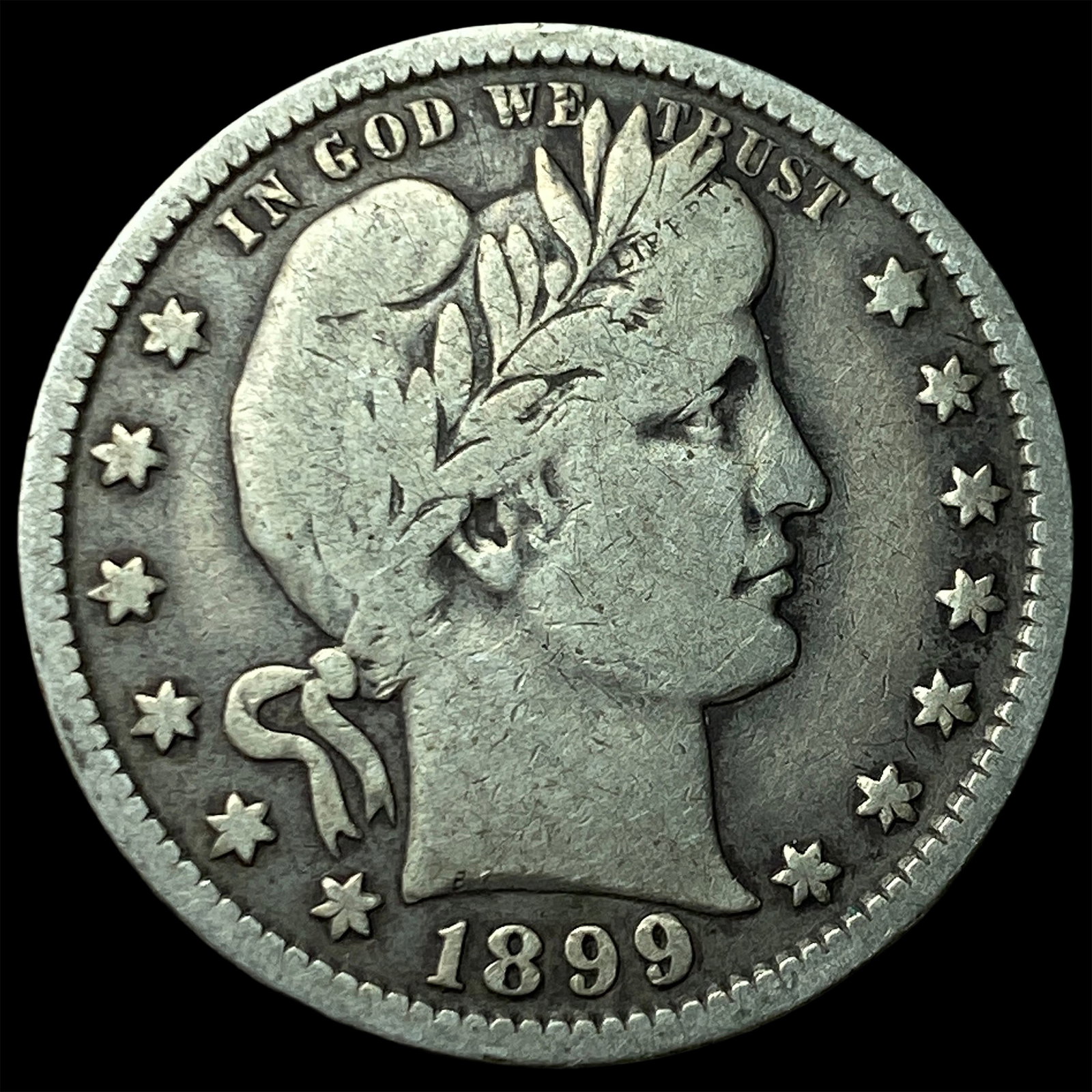 1899 Barber Silver Quarter LIGHTLY CIRCULATED (1 of 2)