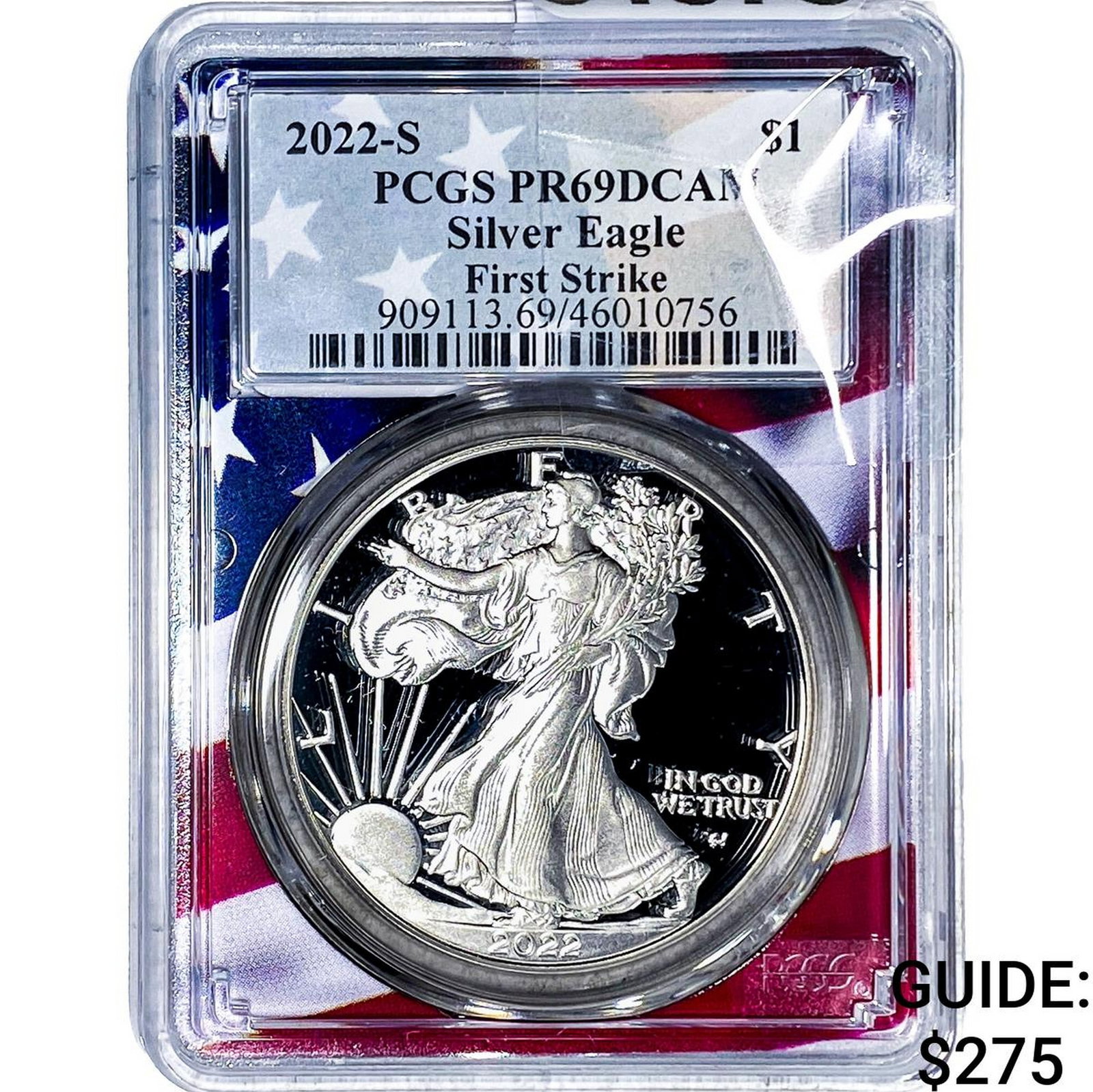 2022-S Silver Eagle PCGS PR69 DCAM (1 of 2)