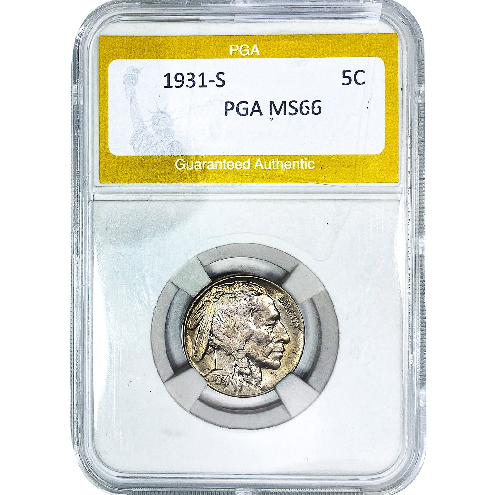 1931-S Buffalo Nickel PGA MS66 (1 of 2)