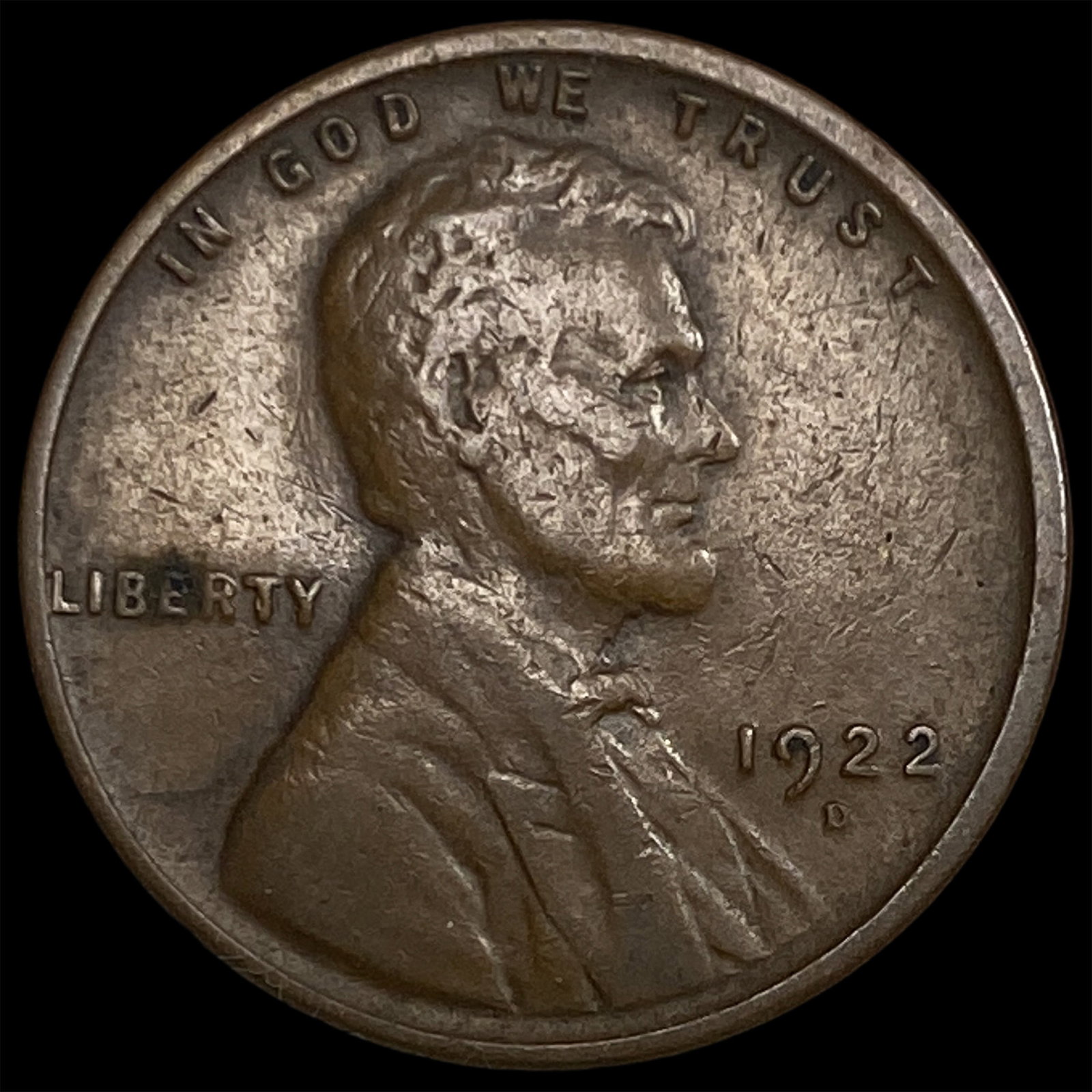 1922-D Lincoln Wheat Cent NEARLY UNCIRCULATED (1 of 2)
