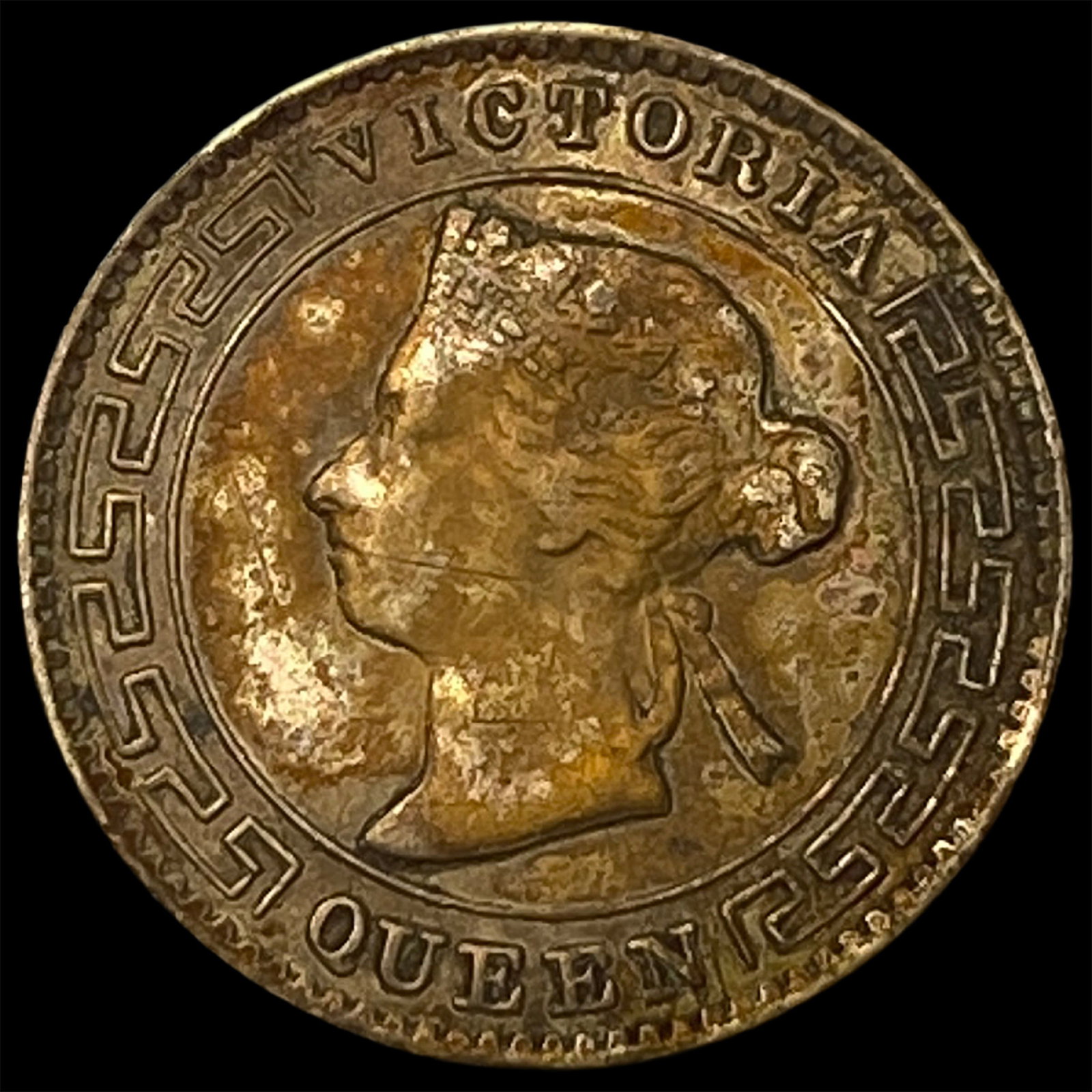 1892 Ceylon Silver 10 Cents - Victoria I (1 of 2)
