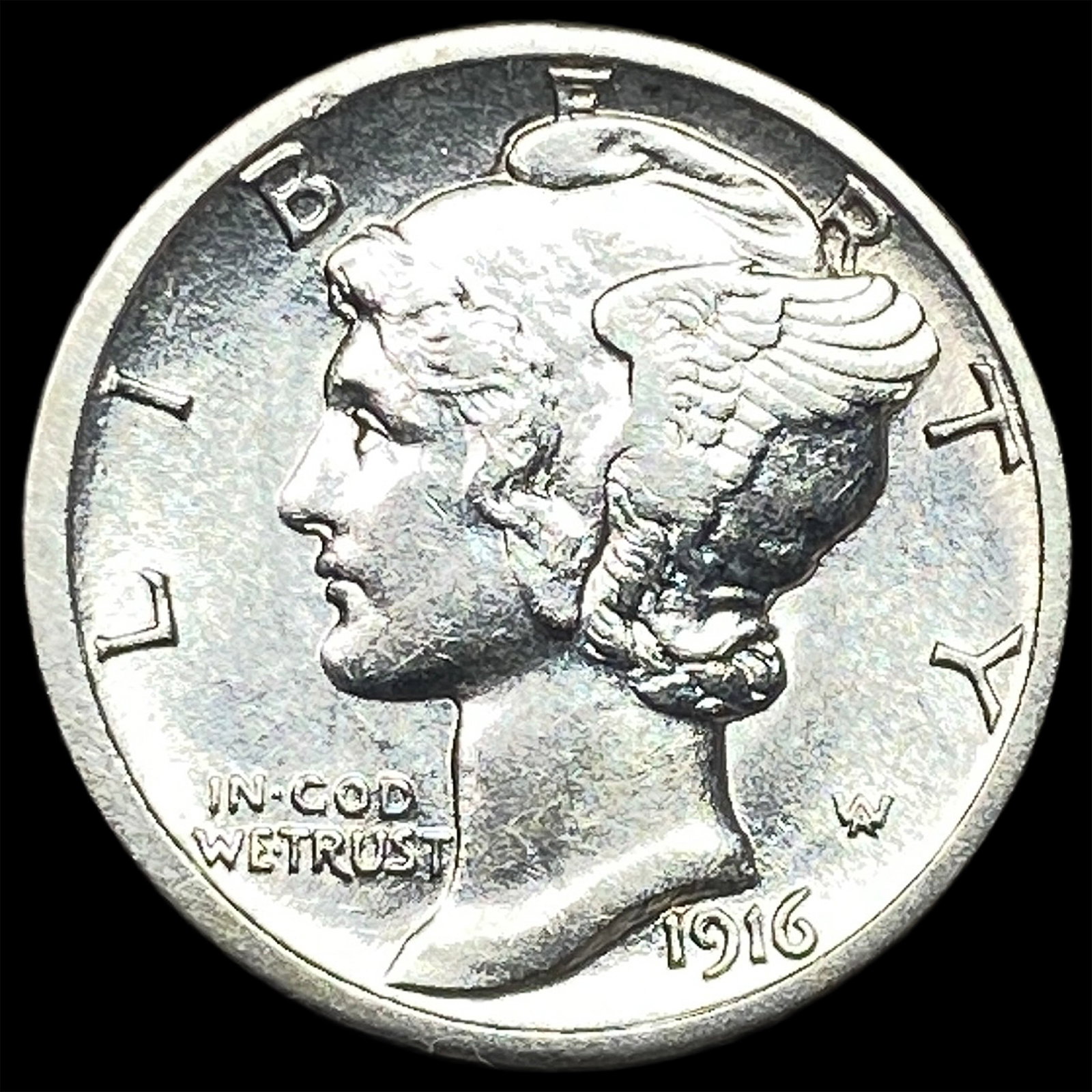 1916 Silver Mercury Dime UNCIRCULATED: 1916 Silver Mercury Dime UNCIRCULATED