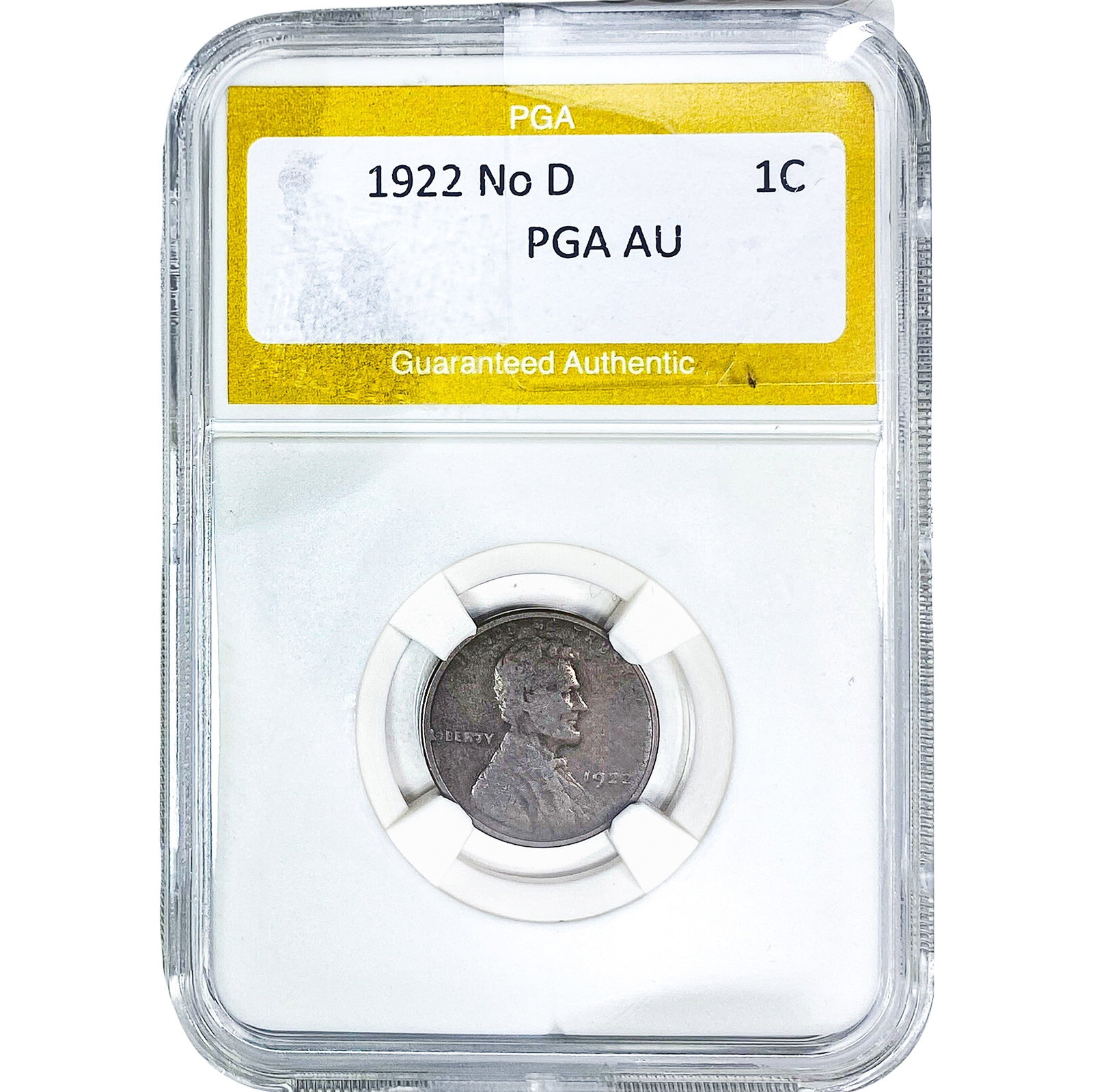 1922 Wheat Cent PGA AU: 1922 Wheat Cent PGA AU