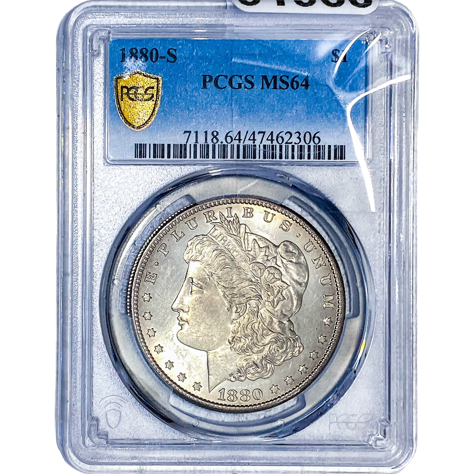 1880-S Morgan Silver Dollar PCGS MS64: 1880-S Morgan Silver Dollar PCGS MS64