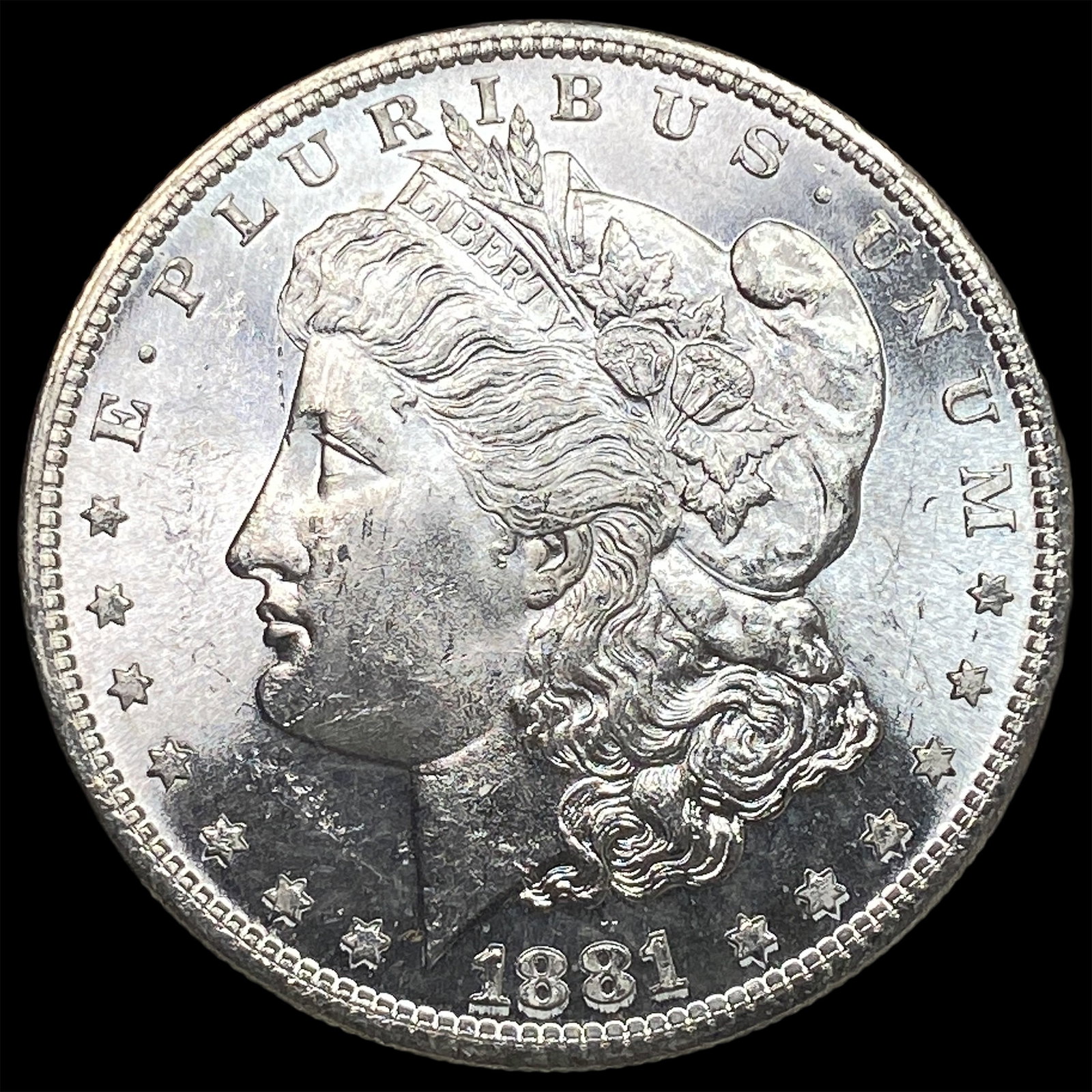 1881-S Silver Morgan Dollar CHOICE BU: 1881-S Silver Morgan Dollar CHOICE BU