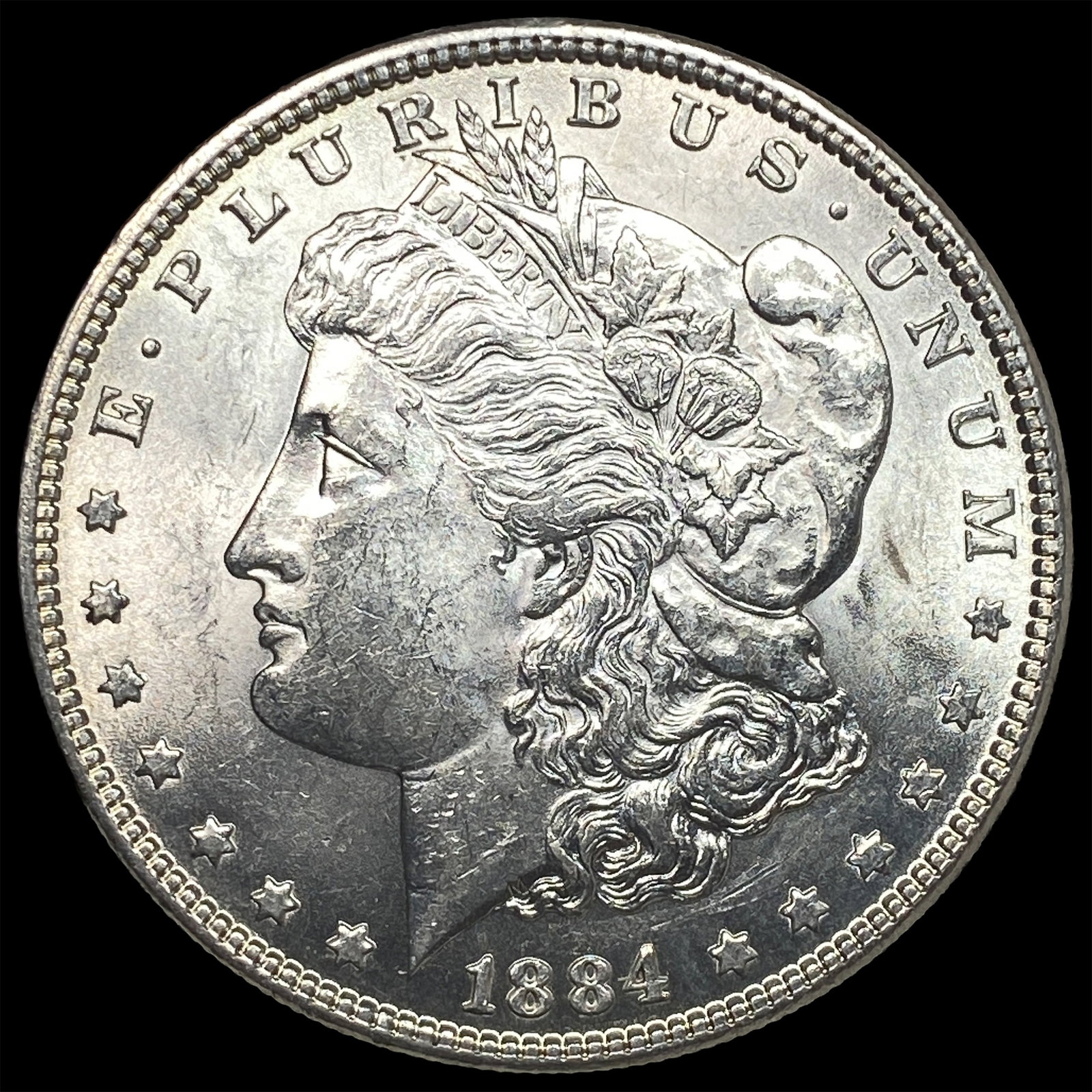 1884 Morgan Silver Dollar GEM BU: 1884 Morgan Silver Dollar GEM BU