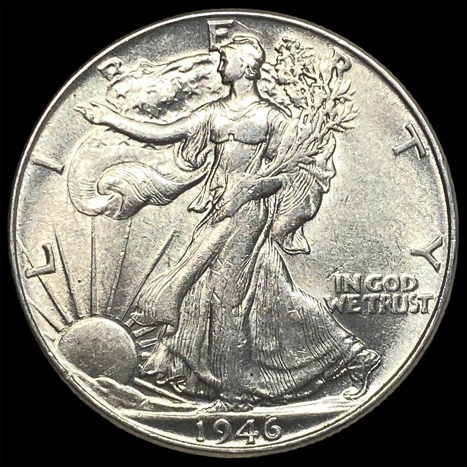 1946 Silver Half Dollar (Walking Liberty) UNCIRCULATED: 1946 Silver Half Dollar (Walking Liberty) UNCIRCULATED