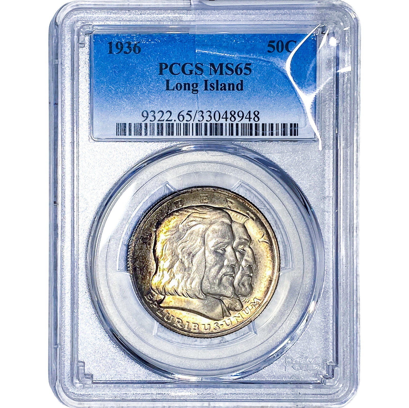 1936 Long Island Half Dollar PCGS MS65: 1936 Long Island Half Dollar PCGS MS65