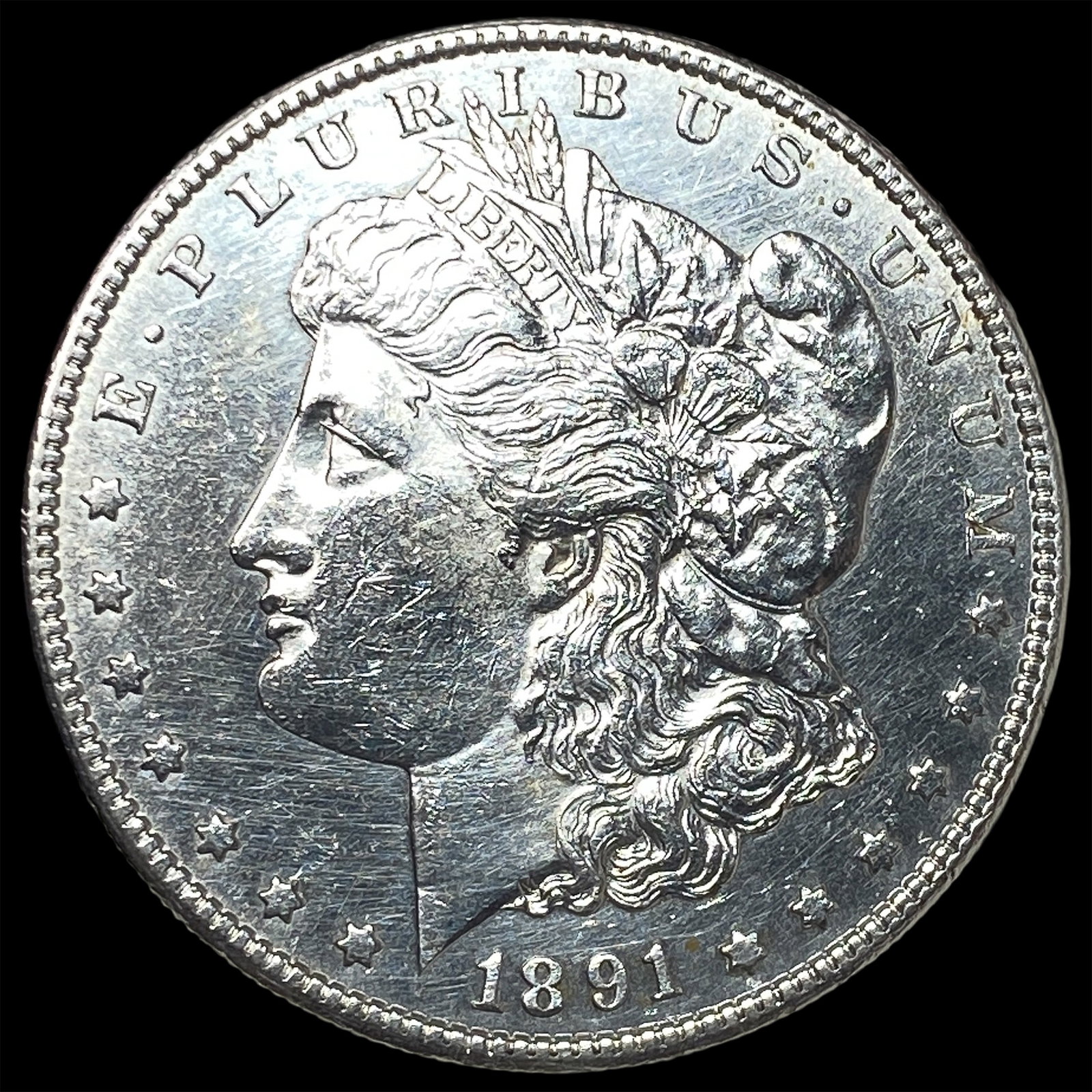 1891-S Silver Morgan Dollar UNCIRCULATED: 1891-S Silver Morgan Dollar UNCIRCULATED