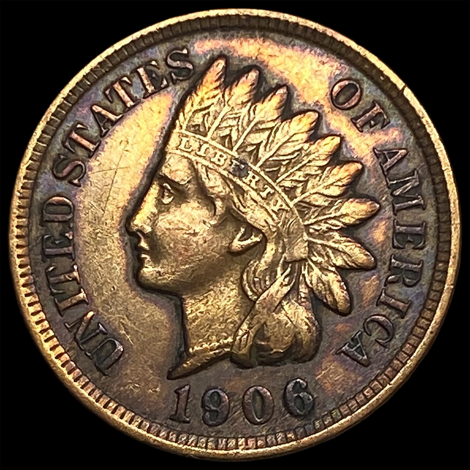 1906 Indian Head Cent CLOSELY UNCIRCULATED: 1906 Indian Head Cent CLOSELY UNCIRCULATED