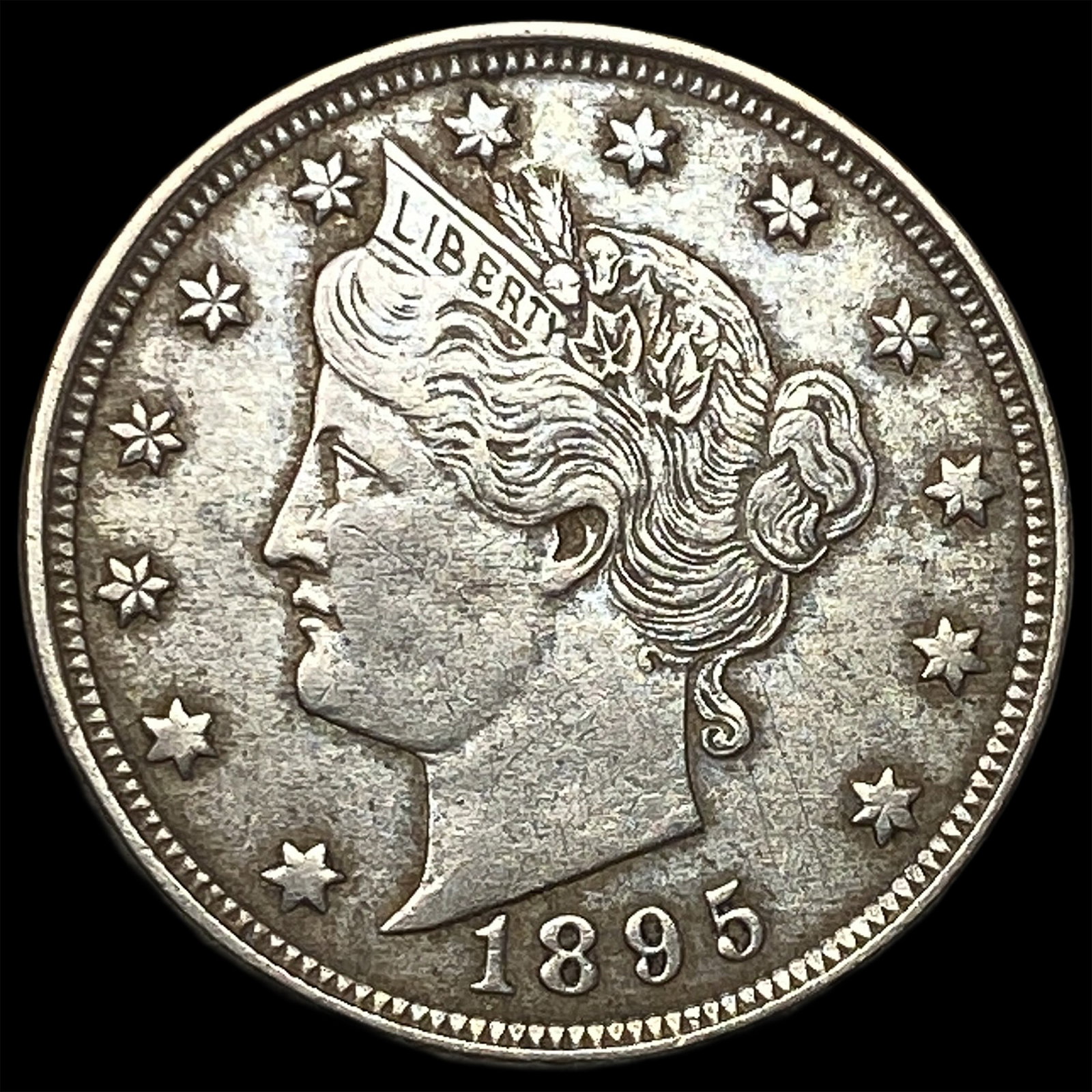 1895 Liberty Head Nickel NEARLY UNCIRCULATED: 1895 Liberty Head Nickel NEARLY UNCIRCULATED