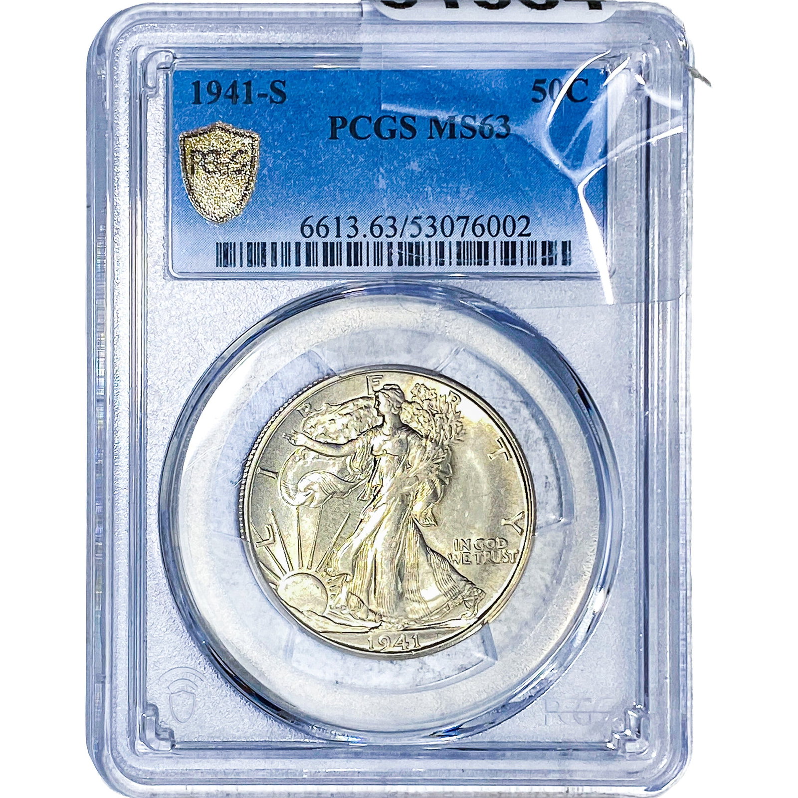 1941-S Walking Liberty Half Dollar PCGS MS63: 1941-S Walking Liberty Half Dollar PCGS MS63