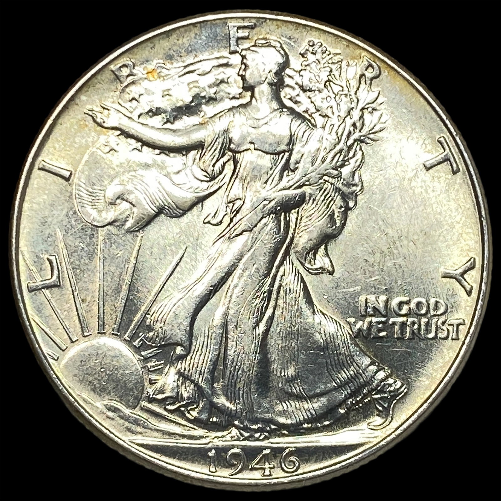1946 Silver Half Dollar (Walking Liberty) GEM BU: 1946 Silver Half Dollar (Walking Liberty) GEM BU