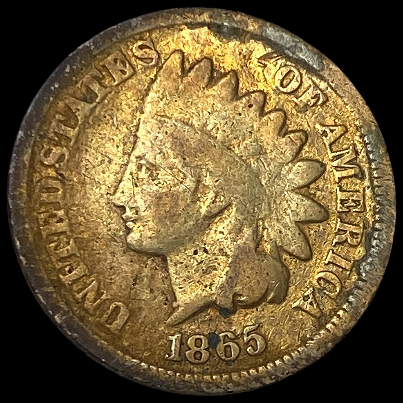 1865 Indian Head Cent NICELY CIRCULATED: 1865 Indian Head Cent NICELY CIRCULATED