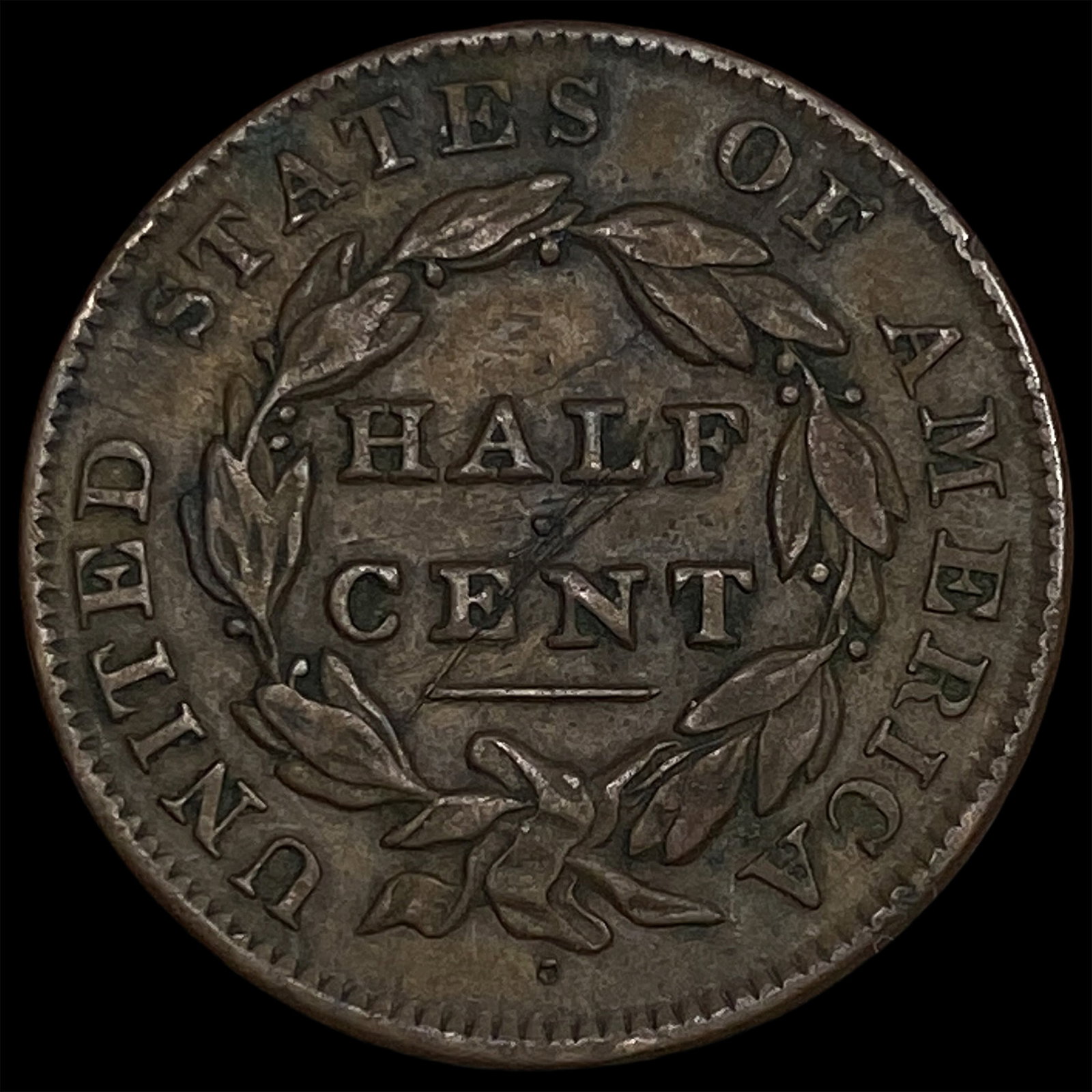 1835 Copper Half Cent HIGH GRADE - 2
