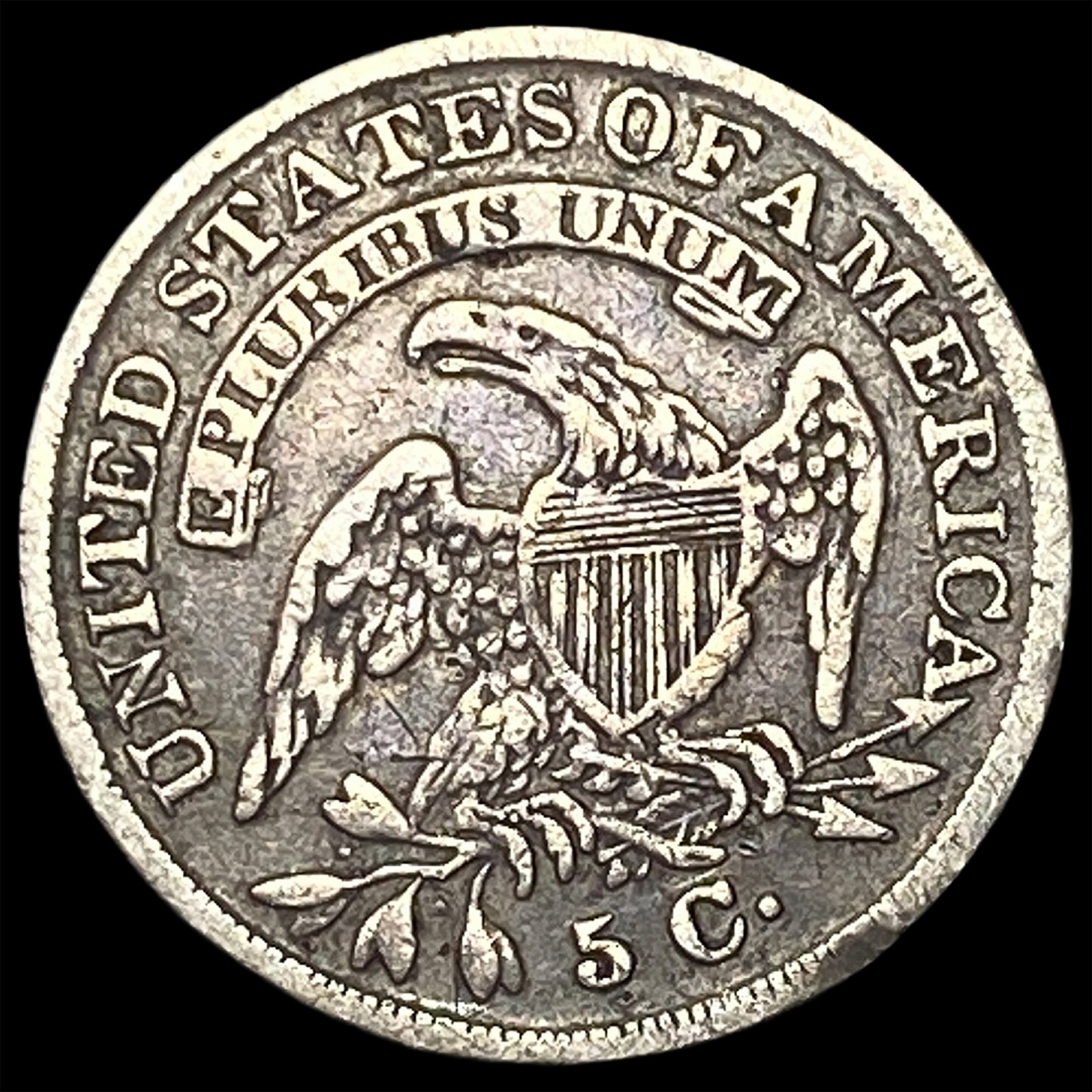 1836 Capped Bust Half Dime LIGHTLY CIRCULATED - 2